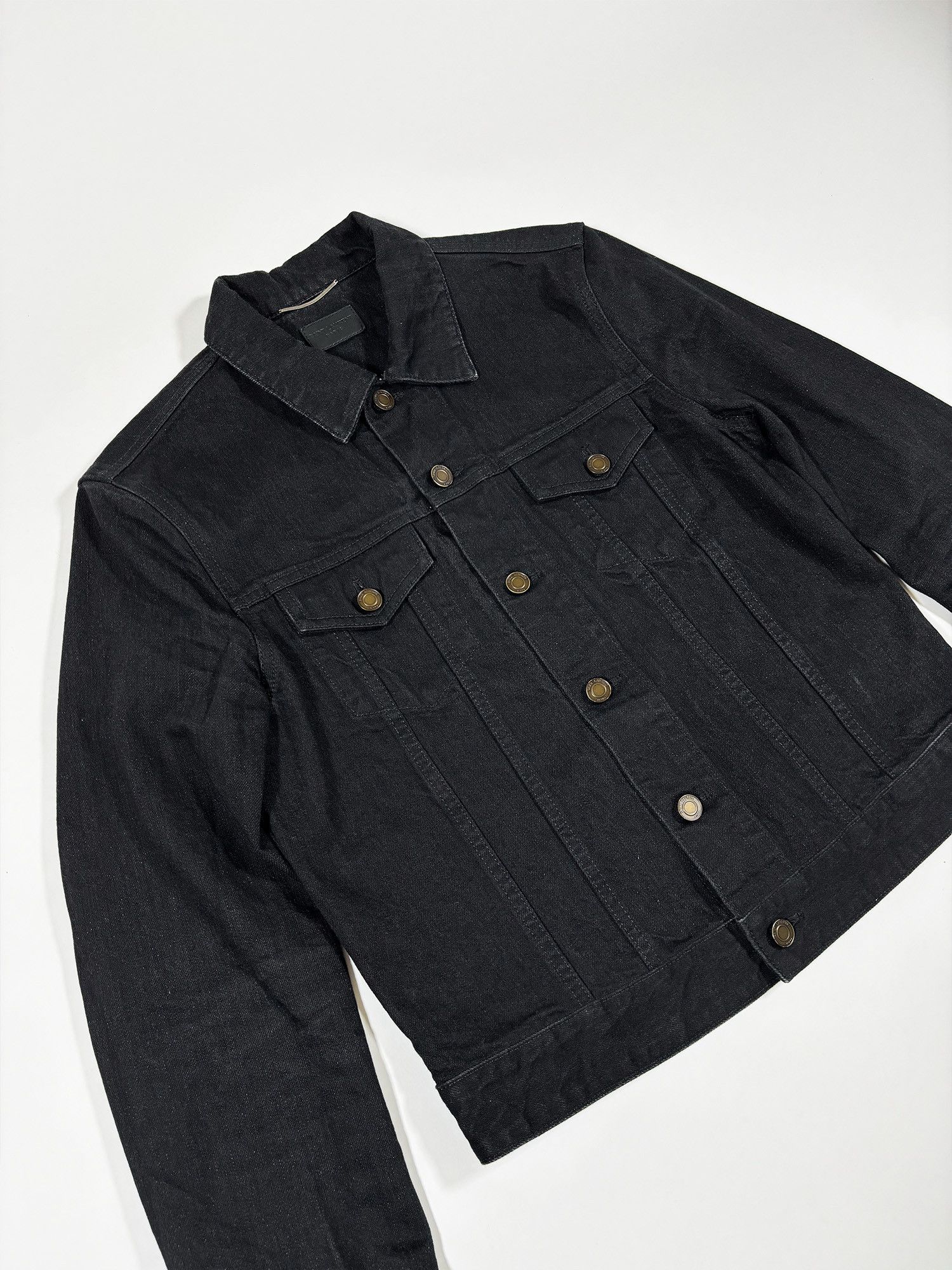 Saint Laurent Paris Classic Denim Jacket Black Size M Size US M / EU 48-50 / 2 - 3 Thumbnail