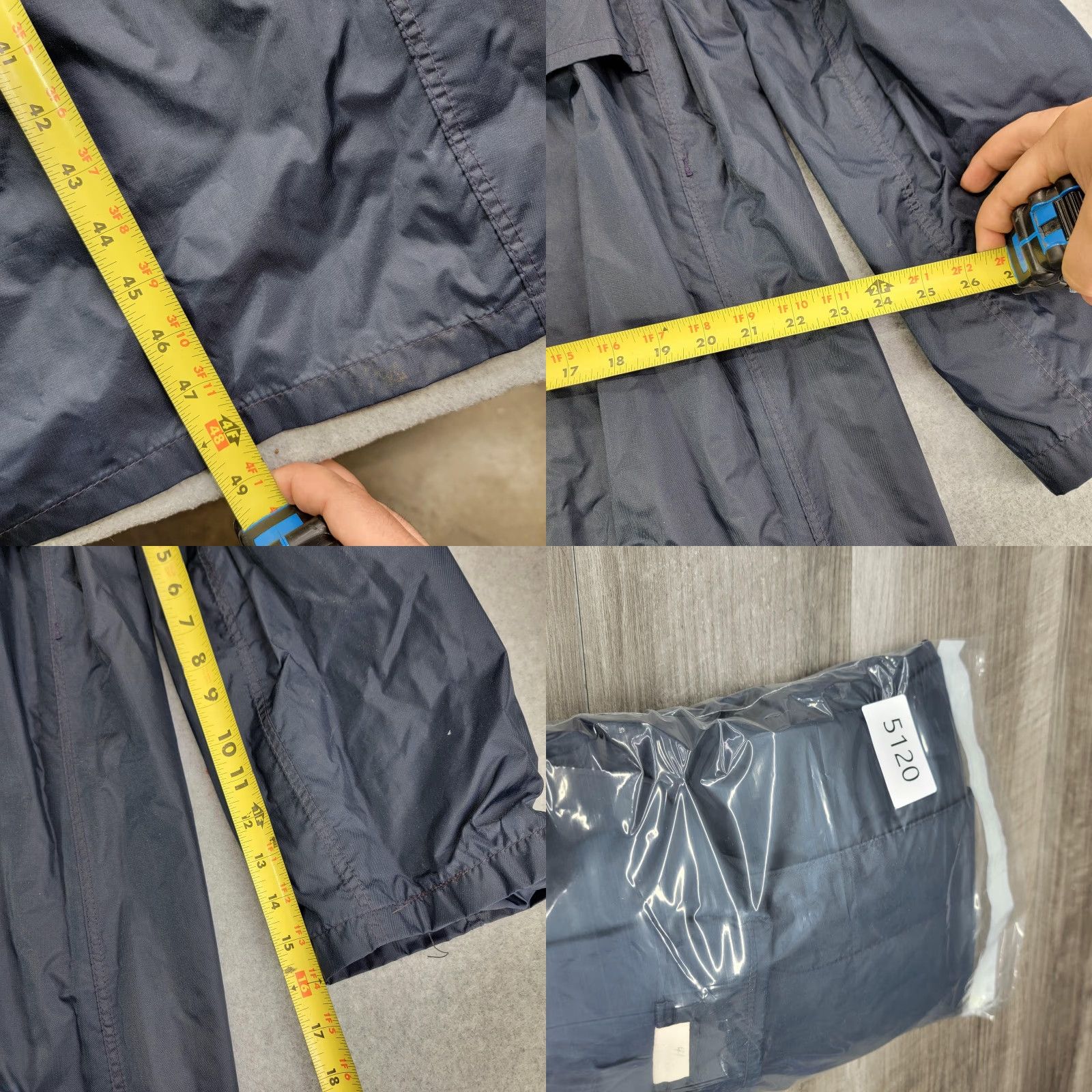 Vintage VINTAGE Brownwood Mfg. Co. Coat Mens 40 Blue Nylon Raincoat Military USAF 70s Size US XXS / EU 40 - 8 Thumbnail