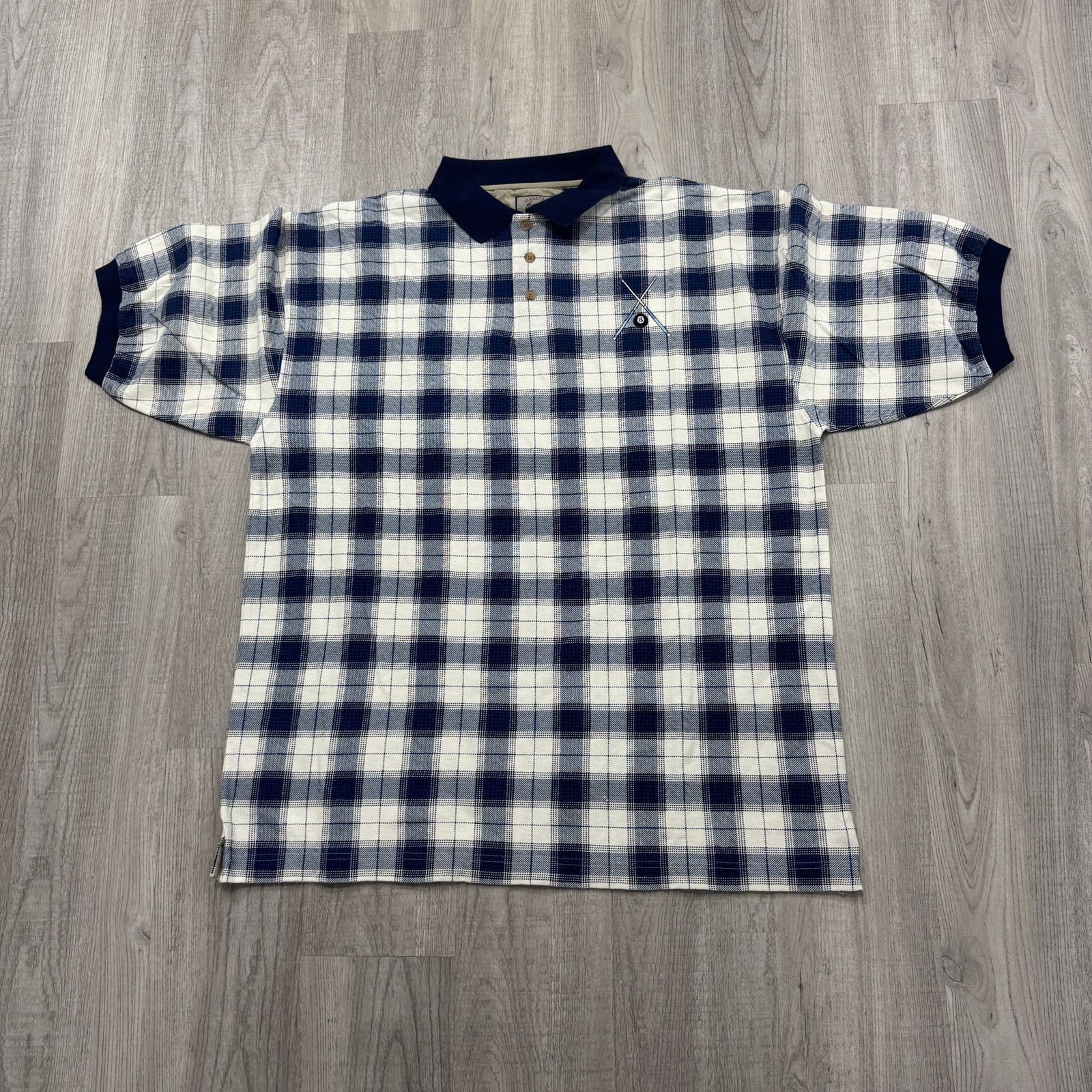 Vintage Vintage Halifax Outfitters Pool Billiards Polo Shirt XL 90s Size US XL / EU 56 / 4 - 2 Thumbnail