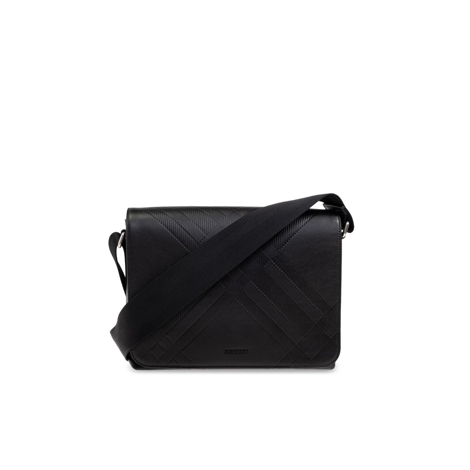 Burberry BURBERRY Black Leather Messenger Bag New Size ONE SIZE - 1 Thumbnail