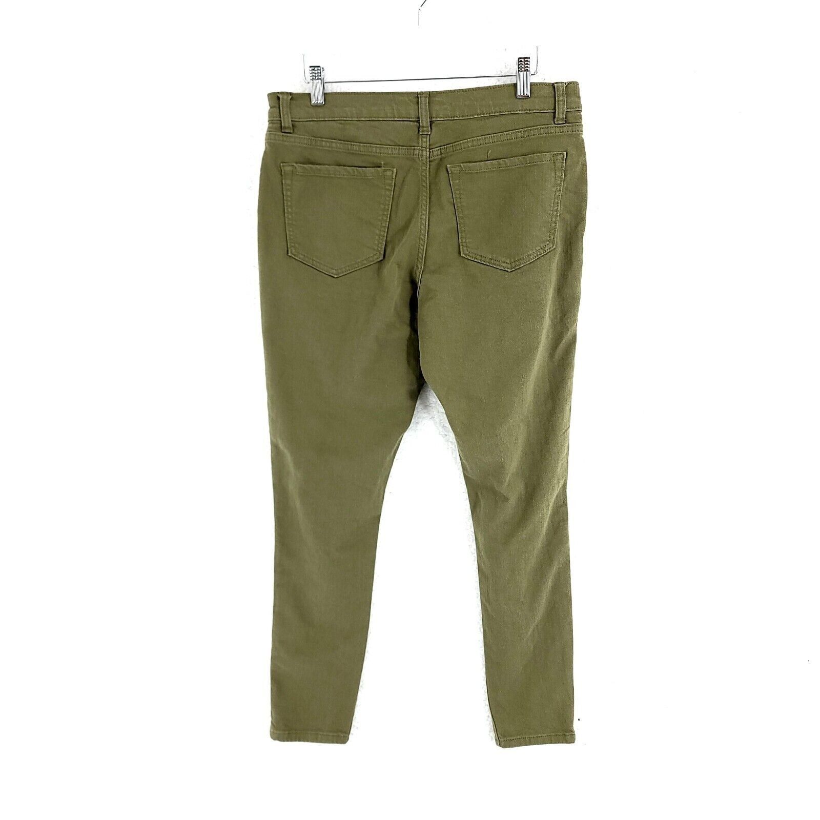 Banana Republic Banana Republic Skinny Fit Green Mid Rise Lightweight Jeans Size 32" / US 10 / IT 46 - 3 Thumbnail