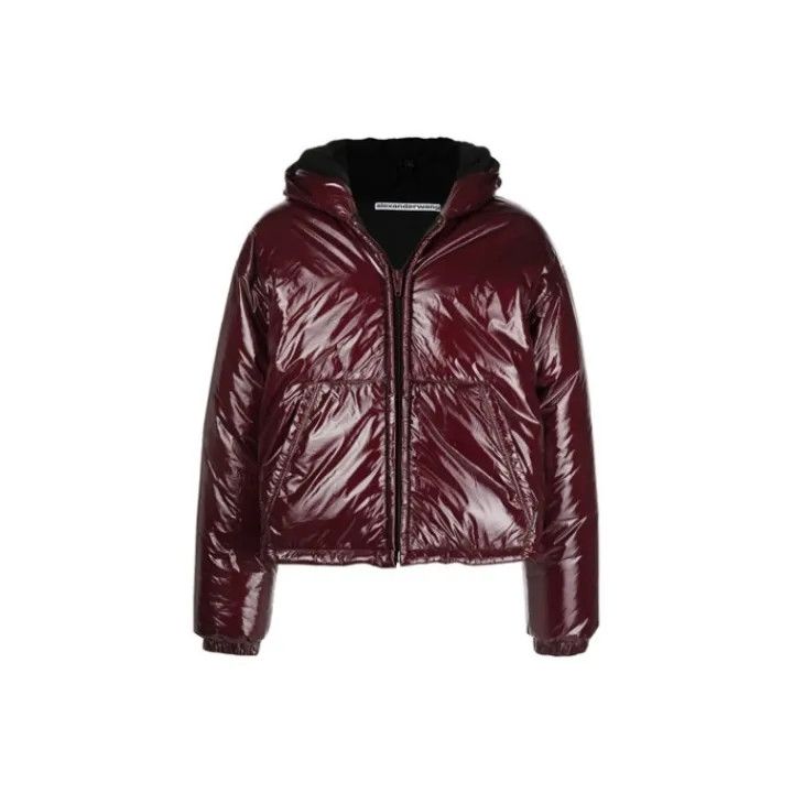 Alexander Wang Alexander Wang FW21 Glossy Hooded Cotton Jacket 0079 Size XS / US 0-2 / IT 36-38 - 1 Thumbnail
