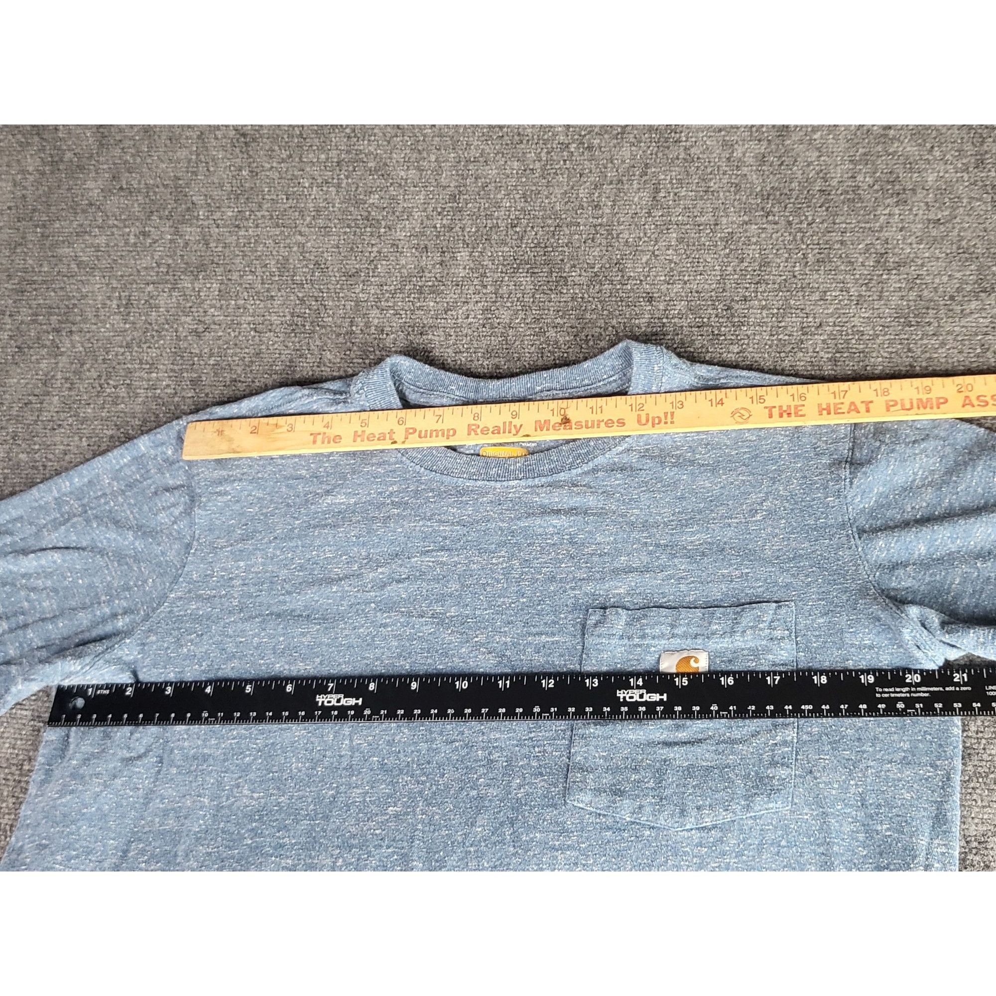 Carhartt Carhartt Original Fit Short Sleeve Tshirt Women Sz L Blue He Size L / US 10 / IT 46 - 10 Thumbnail
