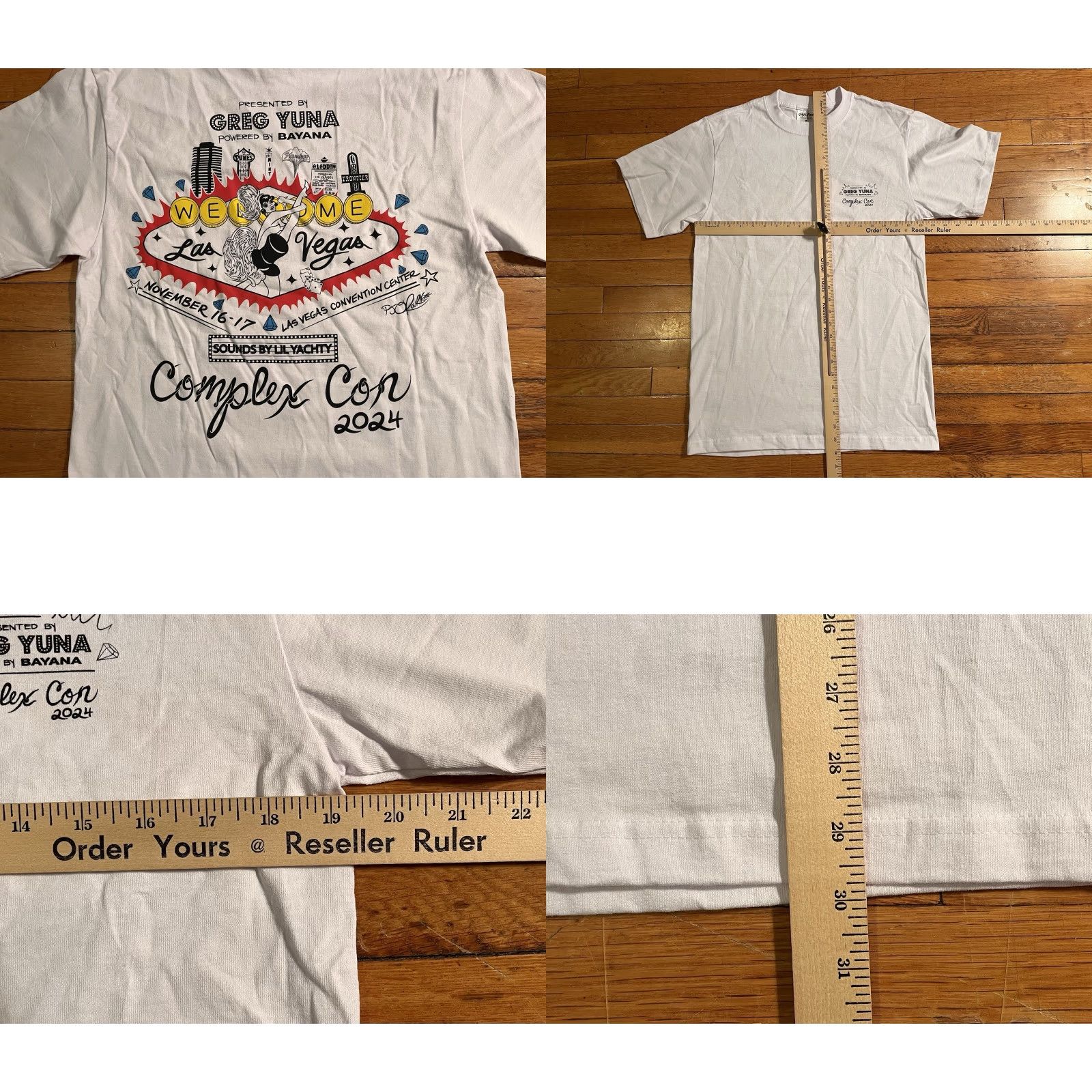 Vintage Shaka Wear Complex Con 2024 Las Vegas Greg Yuna Shirt M White Logo Graphic Print T-Shirt Men’s Medium Size US M / EU 48-50 / 2 - 8 Thumbnail