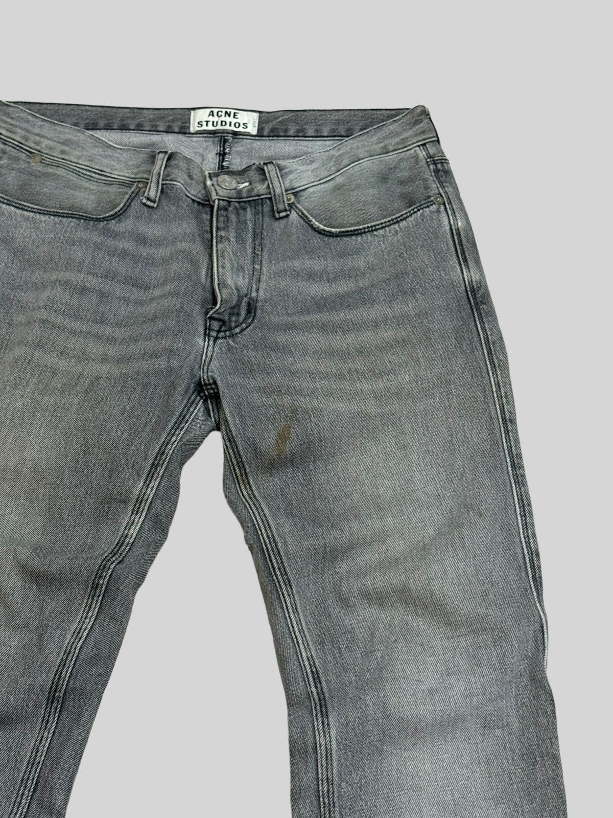 Acne Studios ANCE STUDIOS Max Vintage Grey Denim Pants Size US 31 - 4 Thumbnail
