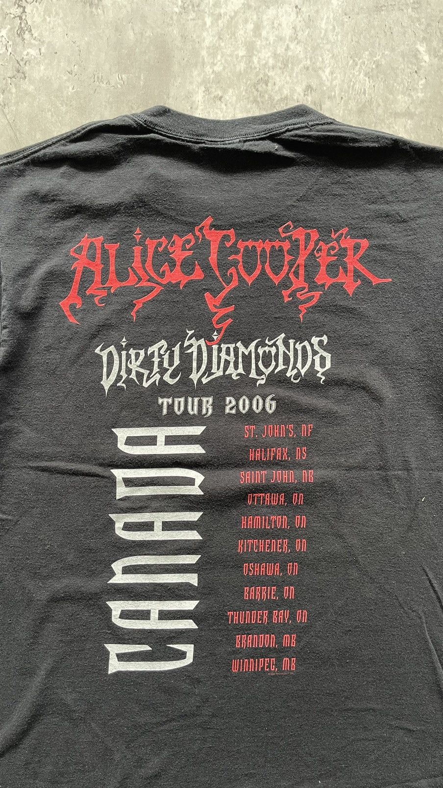 Band Tees × Vintage VINTAGE 2000S ALICE COOPER DIRTY DIAMONS BAND TEE Size US M / EU 48-50 / 2 - 6 Thumbnail