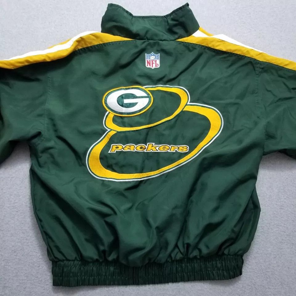 Logo Athletic Vtg Green Bay Packers Jacket Mens Large Zip Embroidered NFL Size US L / EU 52-54 / 3 - 6 Thumbnail