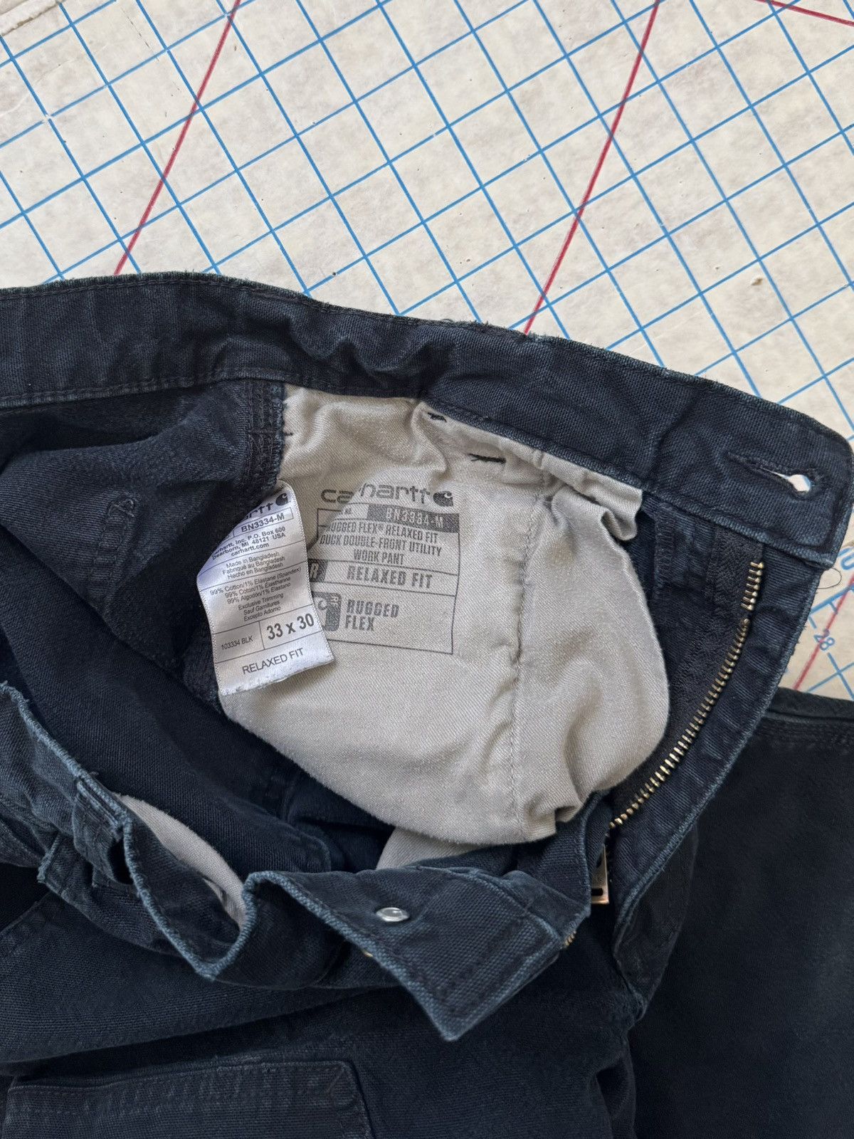 Carhartt Carhartt Double Knee Workwear Pants Size 33 Broken Zipper Size US 33 - 10 Thumbnail