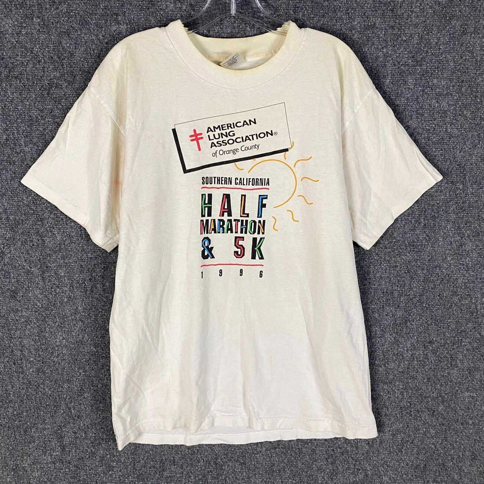 Vintage American Lung Association Half Marathon & 5K Shirt Large Men Size US L / EU 52-54 / 3 - 1 Thumbnail