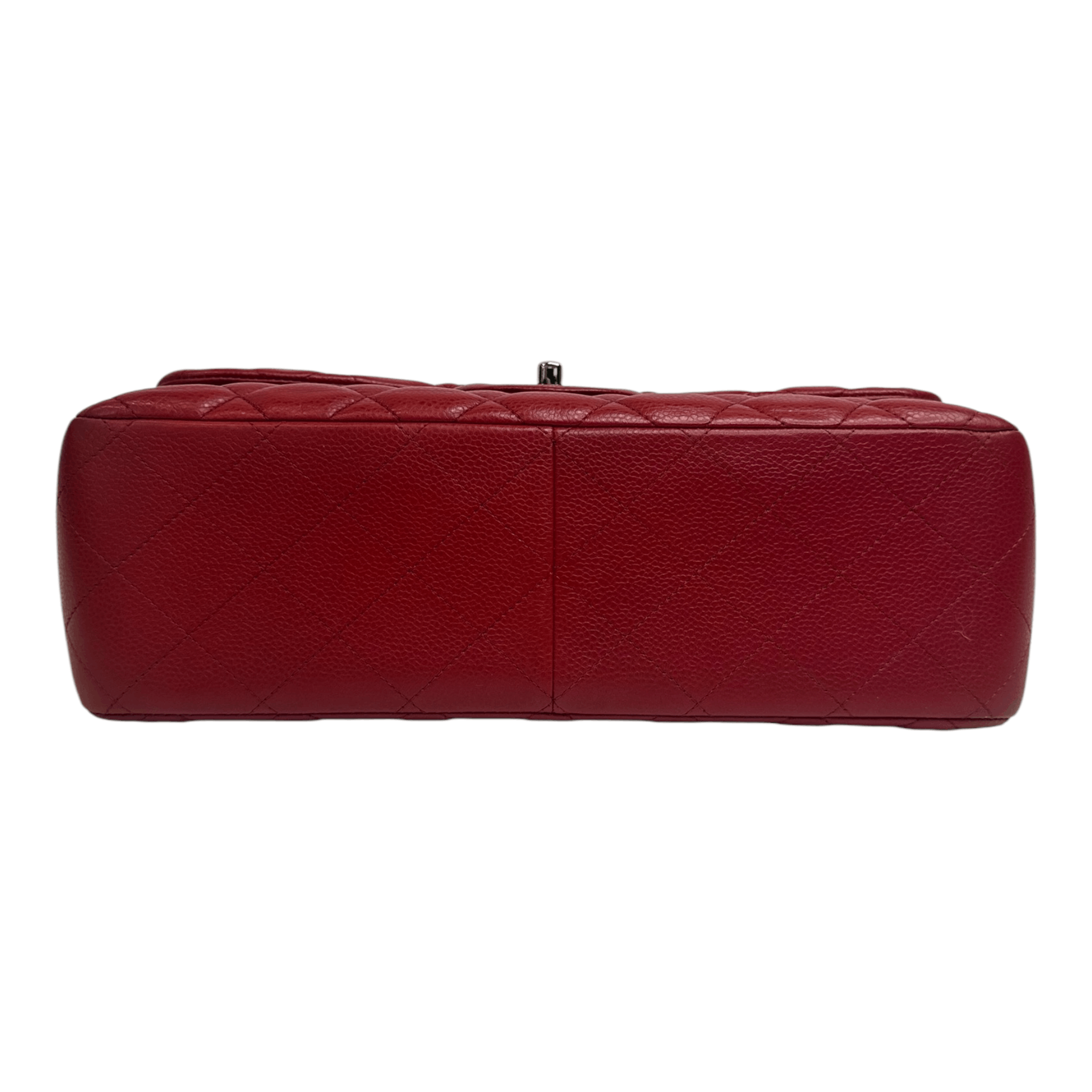 Chanel Chanel Red Caviar Quilted Jumbo Double Flap Size ONE SIZE - 3 Thumbnail