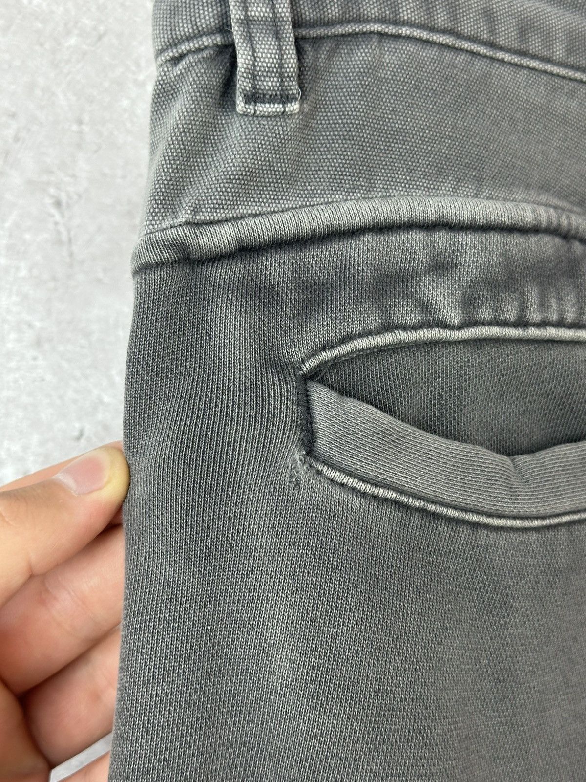 5cm Five cm Washed Grey Denim Belt Relaxed Men’s Sweatpants Size US 32 / EU 48 - 13 Thumbnail