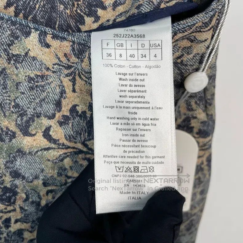 Dior Dior Denim skirt Size 24" / US 00 / IT 34 - 6 Thumbnail
