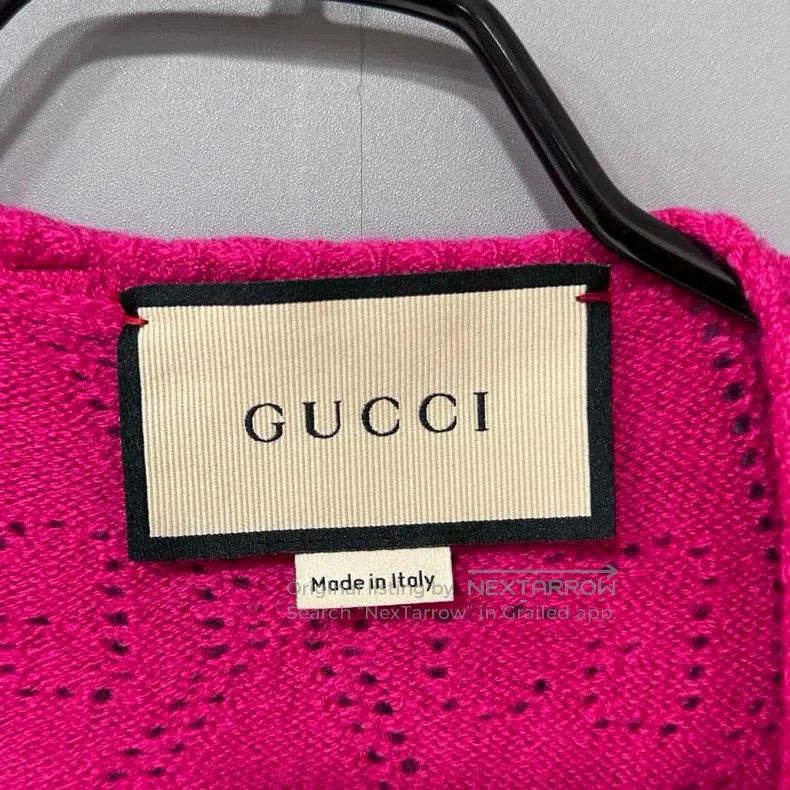 Gucci Gucci Pink hollowed-out full-print cardigan coat Size XS / US 0-2 / IT 36-38 - 4 Thumbnail