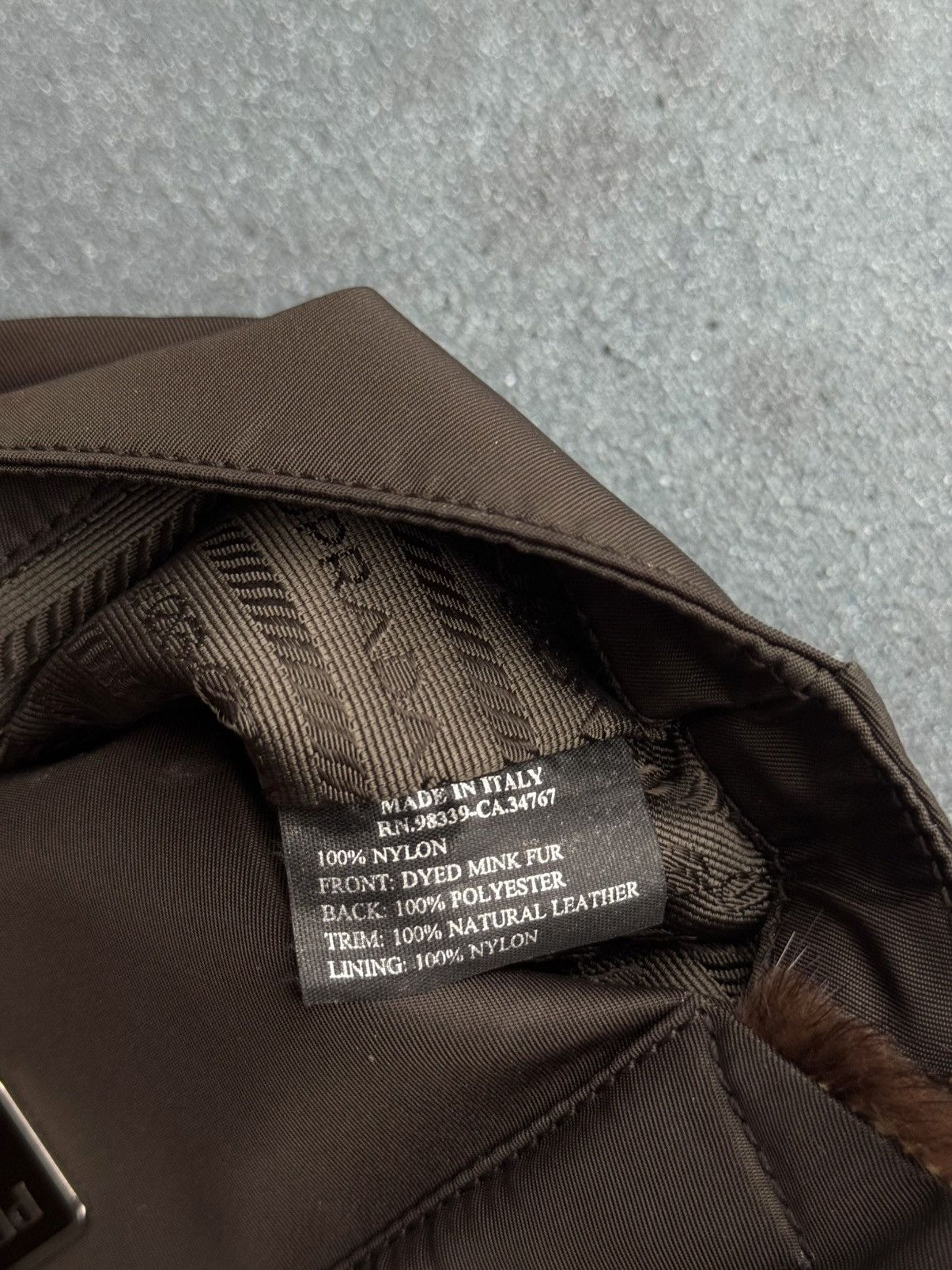 Prada F/W 1999 Prada Mink Fur Brown Logo Cross Body Nylon Bag Size ONE SIZE - 8 Thumbnail
