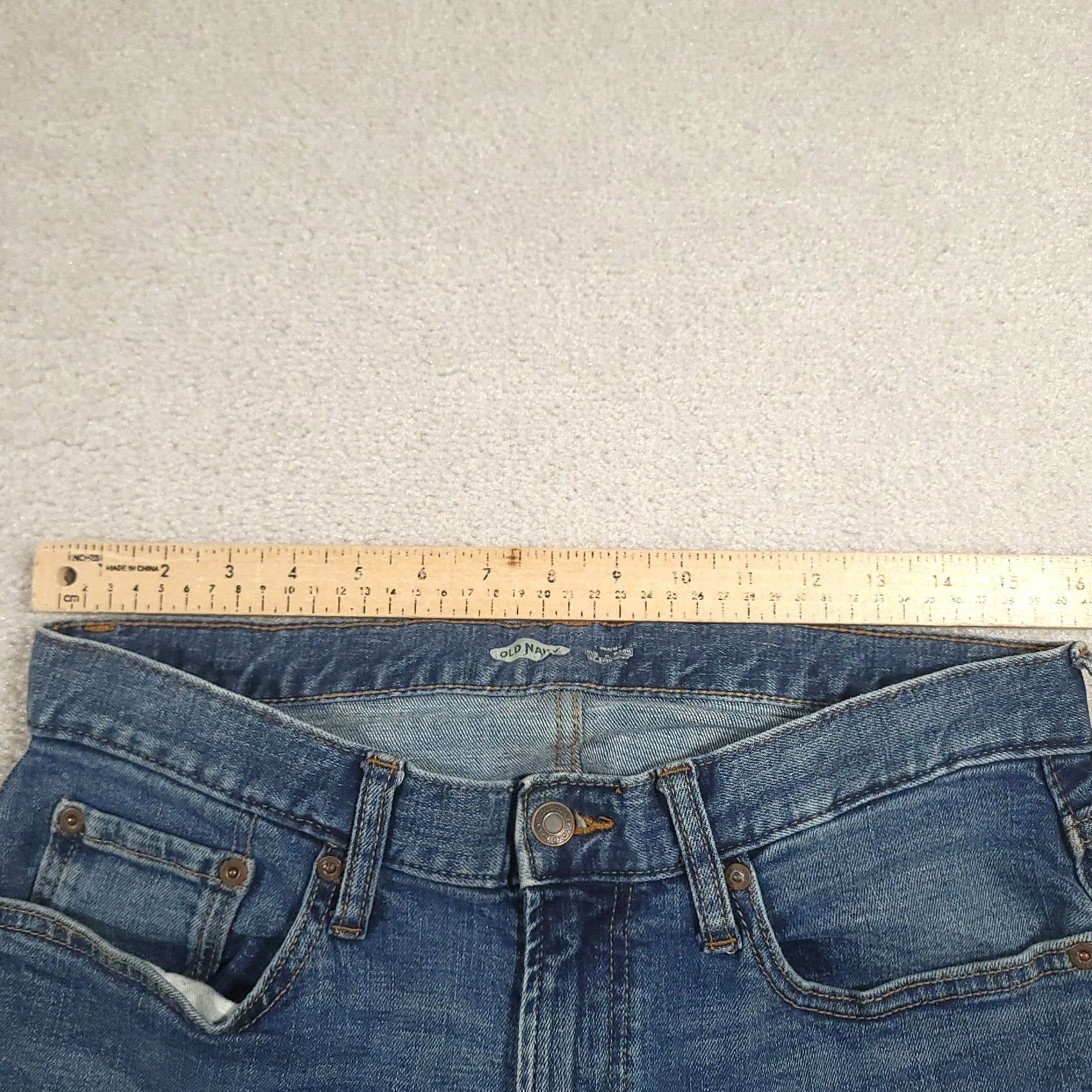 Old Navy VINTAGE Old Navy Jeans Mens 32x32 Blue Skinny Stretch Denim Built In Flex Size US 32 / EU 48 - 2 Thumbnail