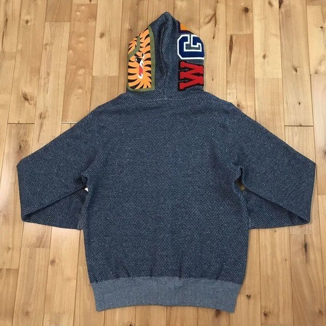 Bape 2020 BAPE Navy Shark Full Zip Hoodie a bathing ape Size US M / EU 48-50 / 2 - 6 Thumbnail