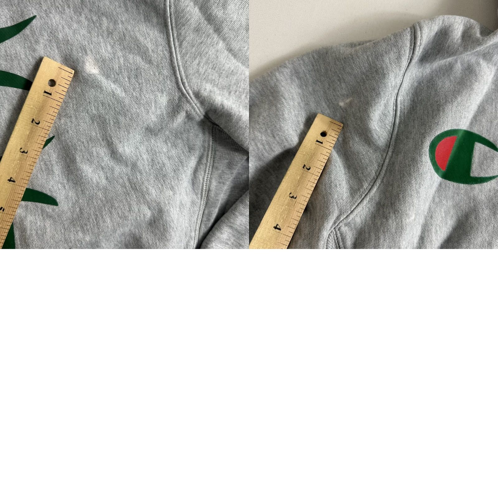 Champion VINTAGE Champion Reverse Weave Hoodie Pullover Double Sided Graphic Red Gray Sweatshirt Sweatshirt (Hooded) Mens S Size US S / EU 44-46 / 1 - 9 Thumbnail