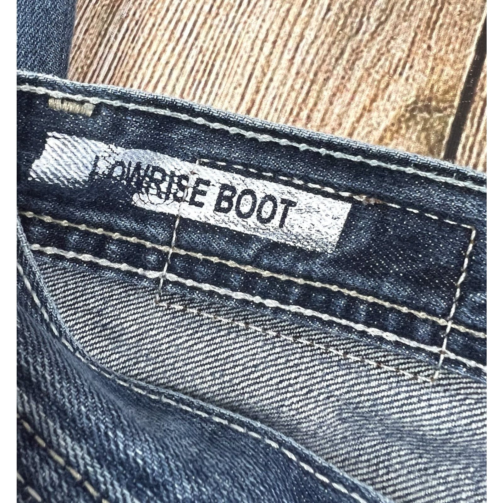 Denime ReClaim Jeans Bootcut Denim Blue 28x31 Mens Regular Modern Fit Badged ReClaim Distressed Good condition Size US 28 / EU 44 - 6 Thumbnail