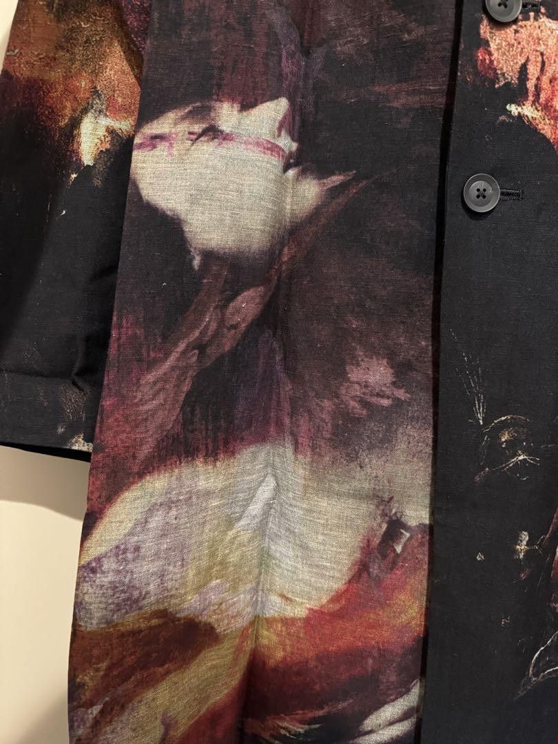 Yohji Yamamoto YOHJI YAMAMOTO pour homme24ss print long coat Size US L / EU 52-54 / 3 - 2 Thumbnail