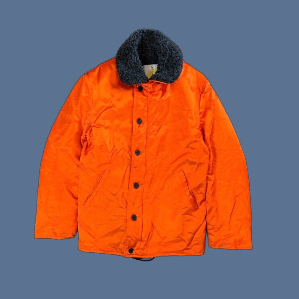 Dr. Martens VINTAGE 90s Dr. Martens Air Wair Flight Jacket Small Orange Lined Military Jacket Men 90s Style Size US S / EU 44-46 / 1 - 1 Thumbnail