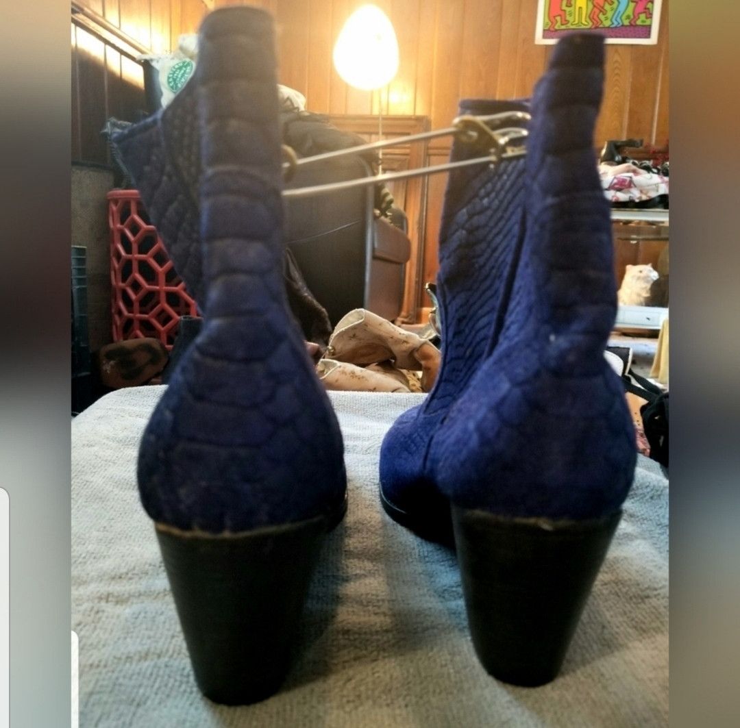 Other Modern Vice blue suede shoes Size US 8.5 / IT 38.5 - 5 Thumbnail