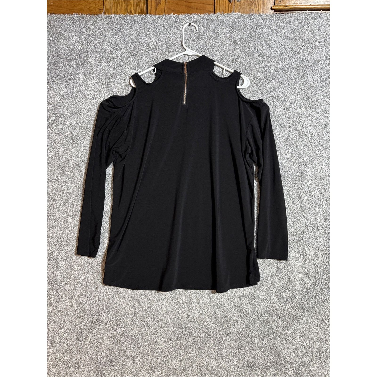 Other Retro Y2K Top Women 1X Plus Cold Shoulder Keyhole Mob Wife Size XL / US 12-14 / IT 48-50 - 6 Thumbnail