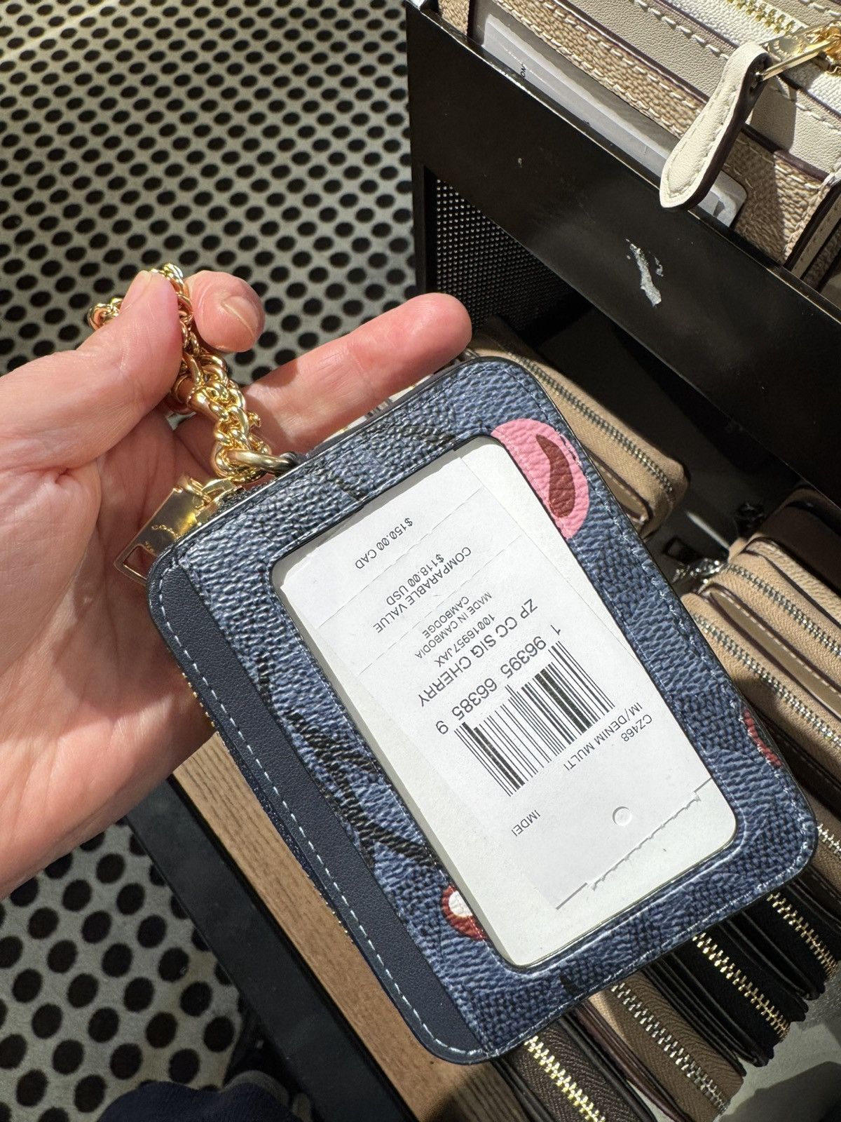 Coach Coach zip card case with cherry print Size ONE SIZE - 2 Thumbnail