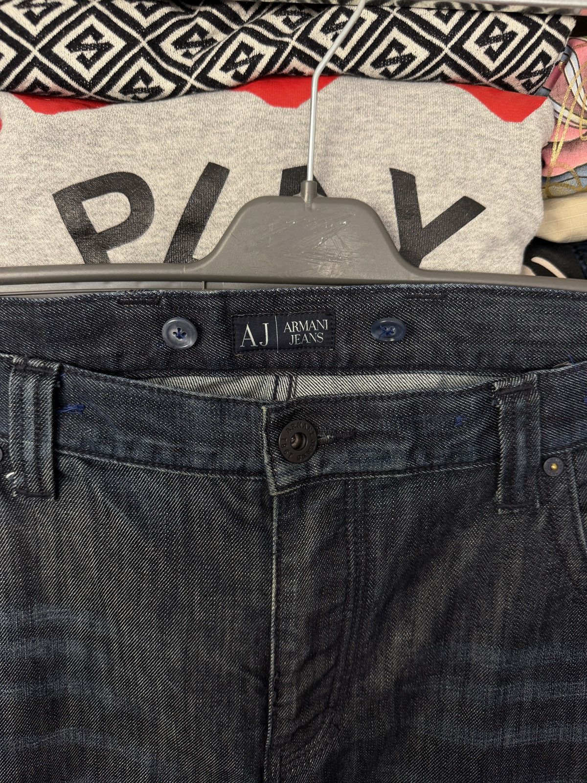 Armani Vintage Armani Jeans Distressed Y2k Fire Jeans Pants Size US 38 / EU 54 - 4 Thumbnail