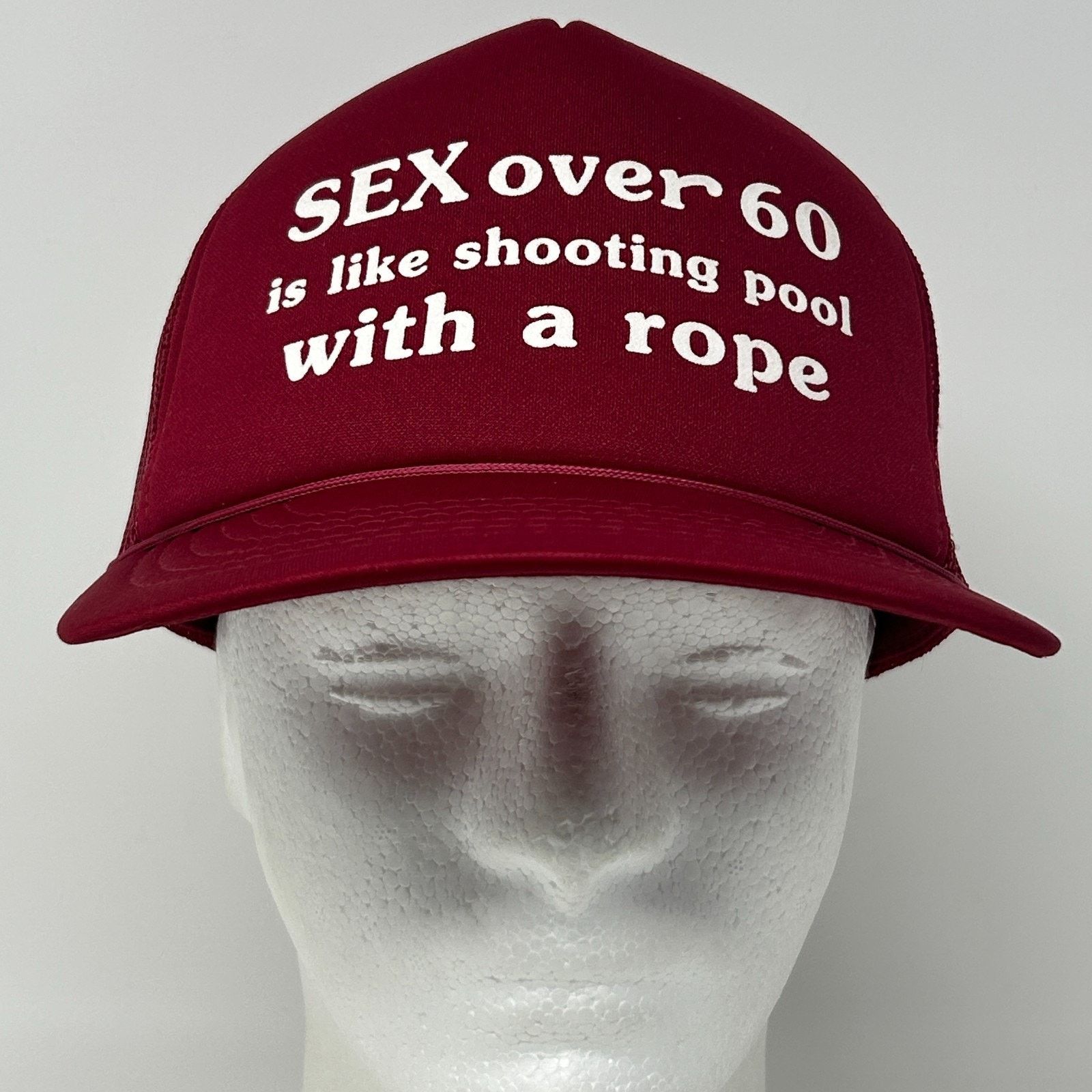 Vintage Vintage 80s Sex Over 60 Trucker Hat Baseball Cap 5 Panel Size ONE SIZE - 2 Thumbnail