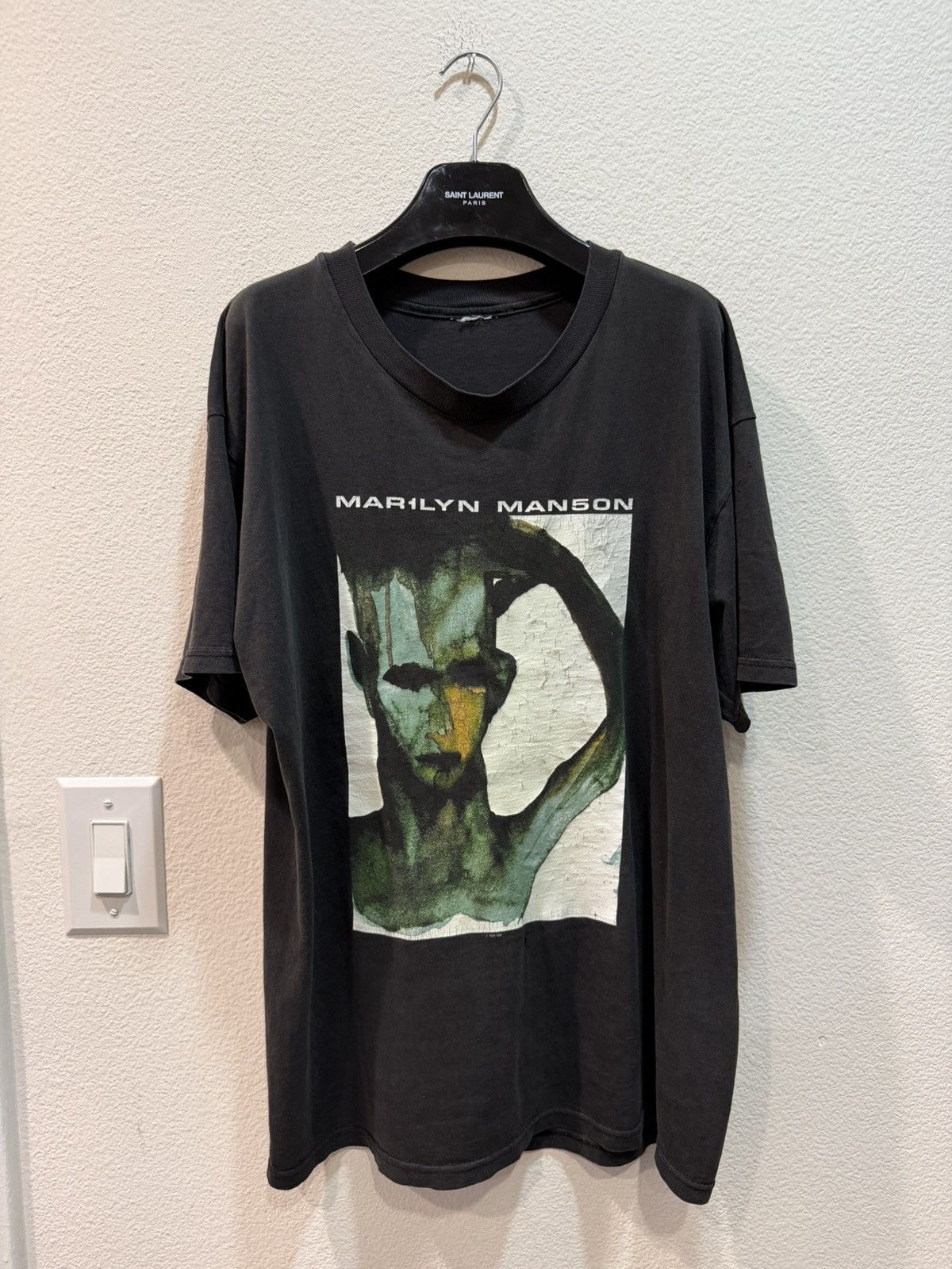 Vintage 1998 Marilyn Manson Mechanical Animals Tee Size US XL / EU 56 / 4 - 1 Thumbnail