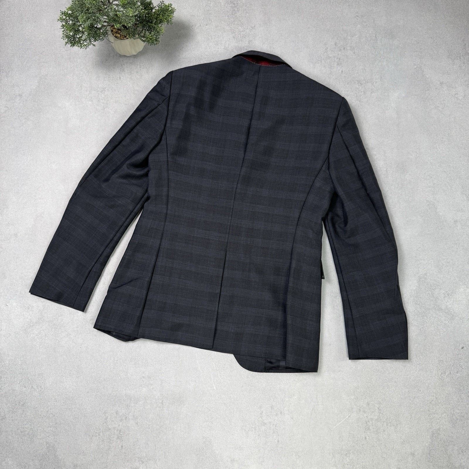 Burberry Burberry Men Blazer Check Kid Mohair/Wool Size 48R Size 38R - 11 Thumbnail