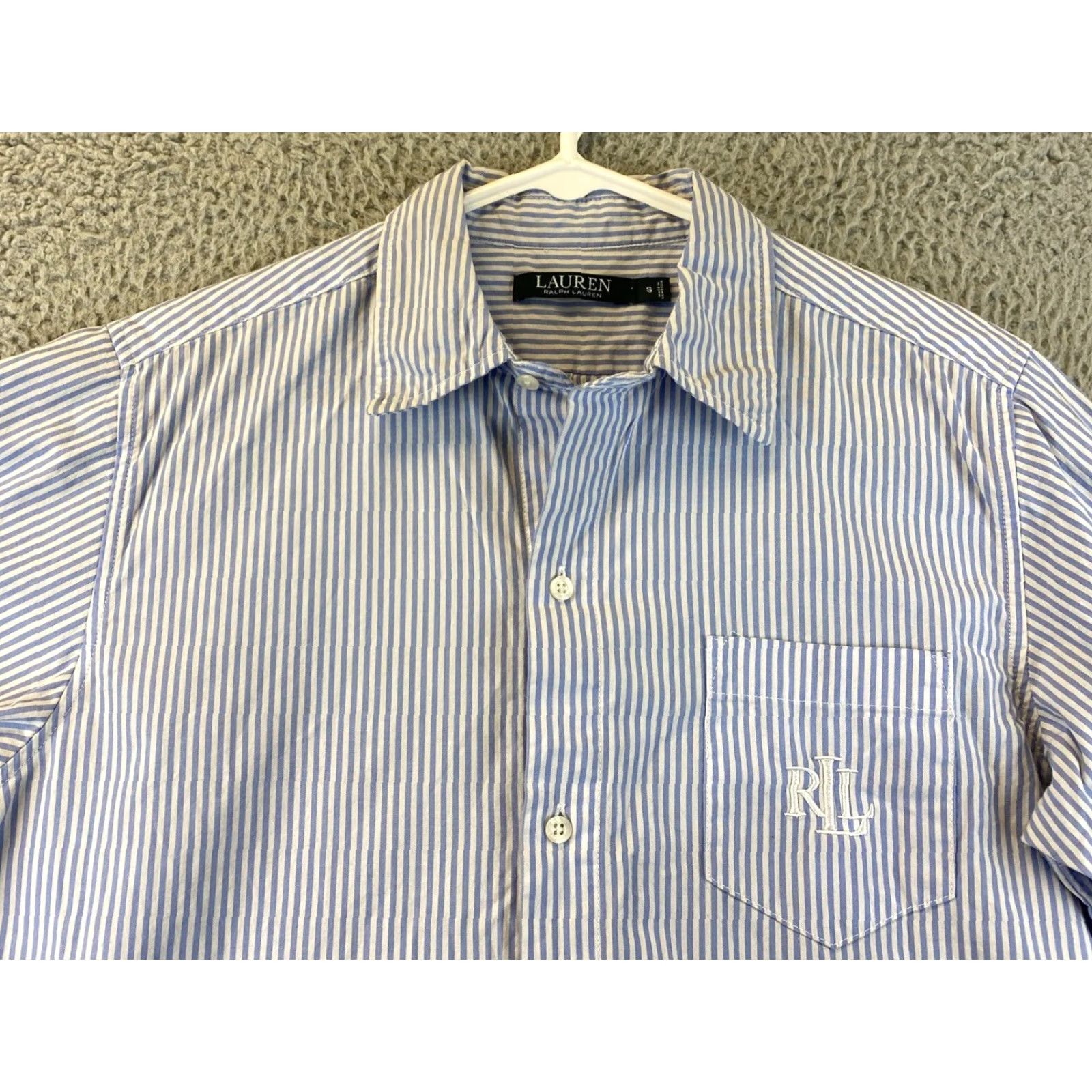 Ralph Lauren Ralph Lauren Shirt Men Adult S Button-Up 3/4 Sleeve Blue Cotton RLL Logo Striped Casual Mens Size US S / EU 44-46 / 1 - 3 Thumbnail