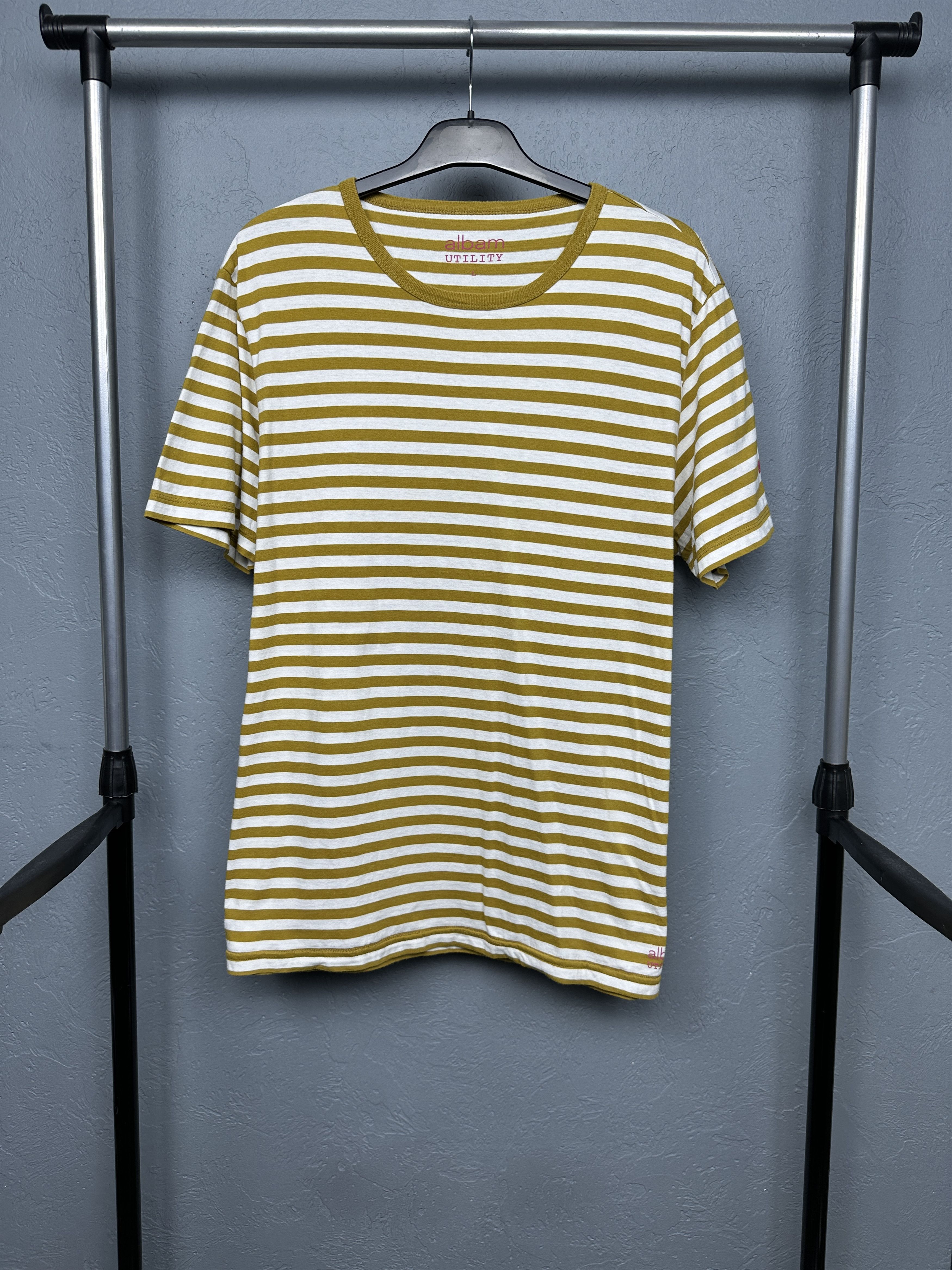 Albam Albam Utility Mens Striped T-Shirt Size US L / EU 52-54 / 3 - 1 Thumbnail
