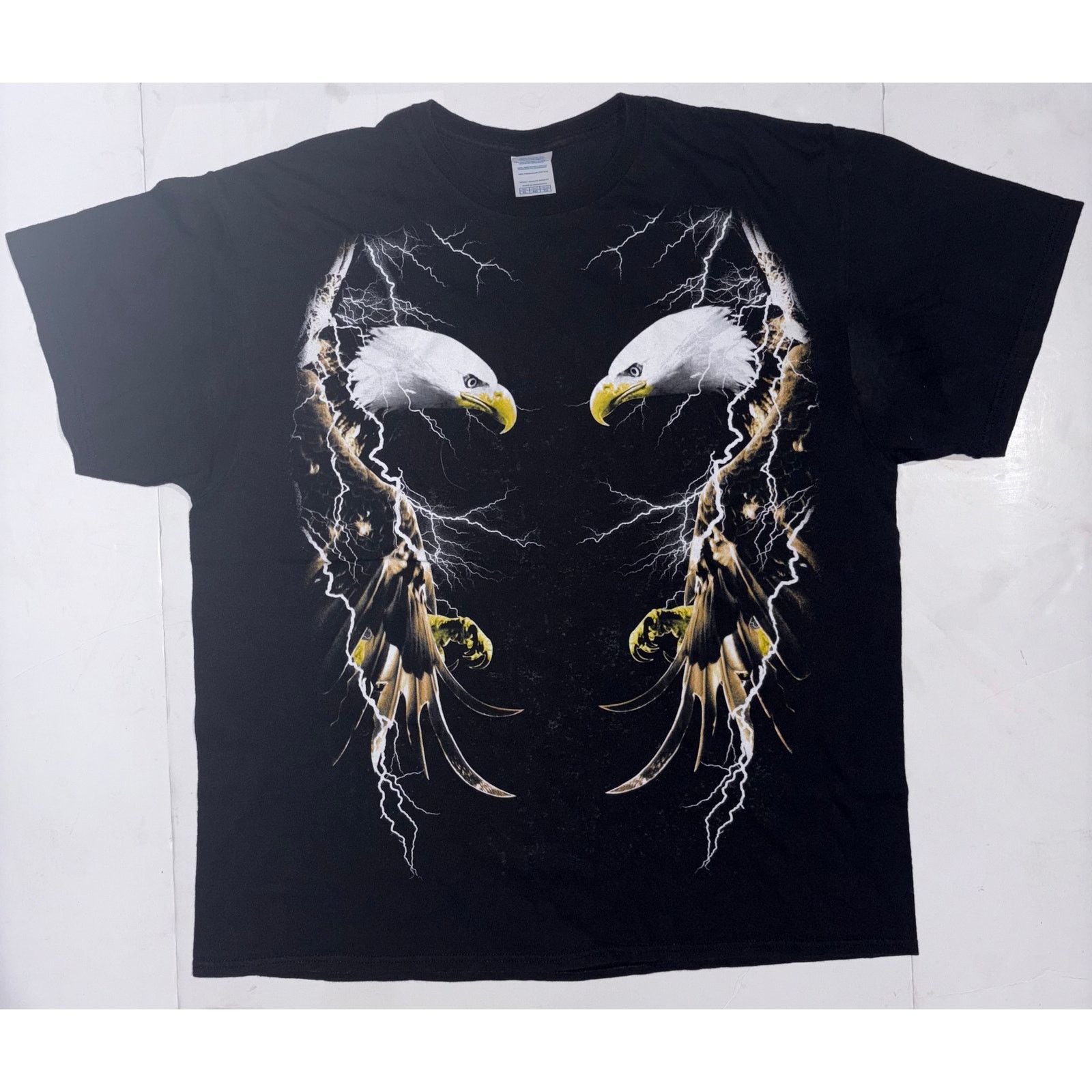 Delta Vintage Delta Bald Eagle Lightning Graphic Short Sleeve XL Size US XL / EU 56 / 4 - 1 Thumbnail