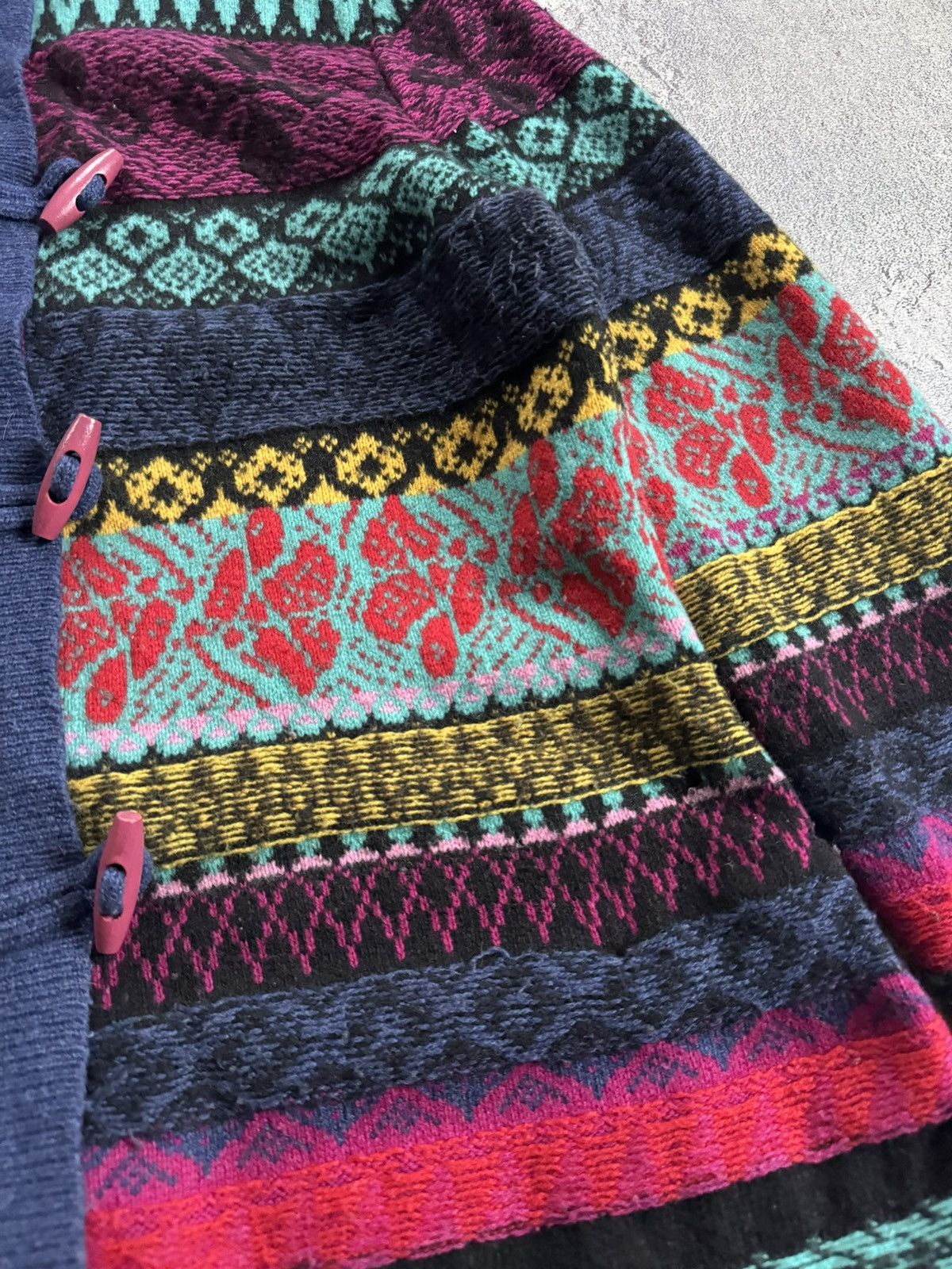 Dale Of Norway Ivko 44size printed flowers aztec knitwear jacket cardigan Size L / US 10 / IT 46 - 11 Thumbnail