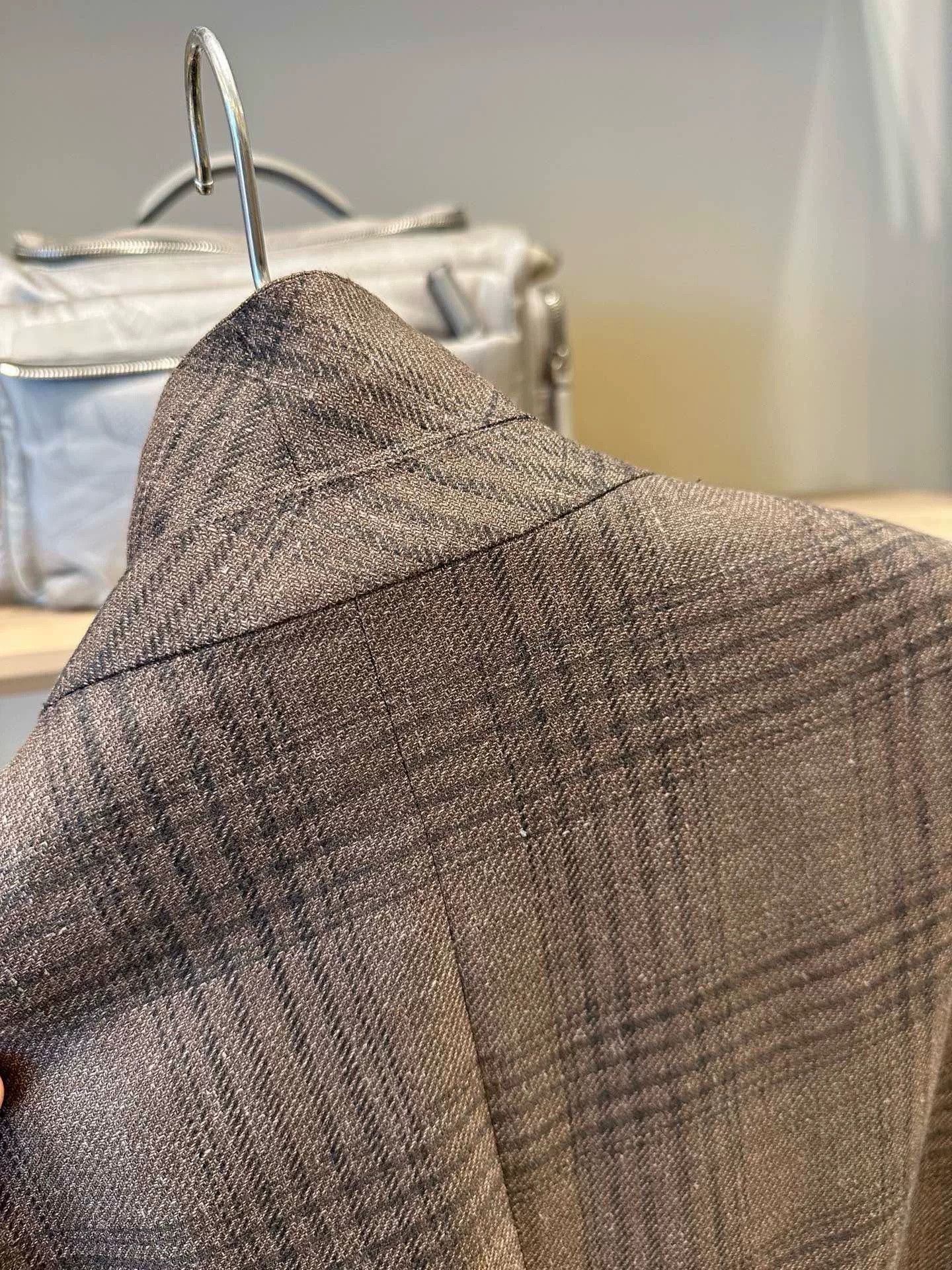 Ermenegildo Zegna Zegna Brown Plaid Men’s Blazer Size US M / EU 48-50 / 2 - 7 Thumbnail