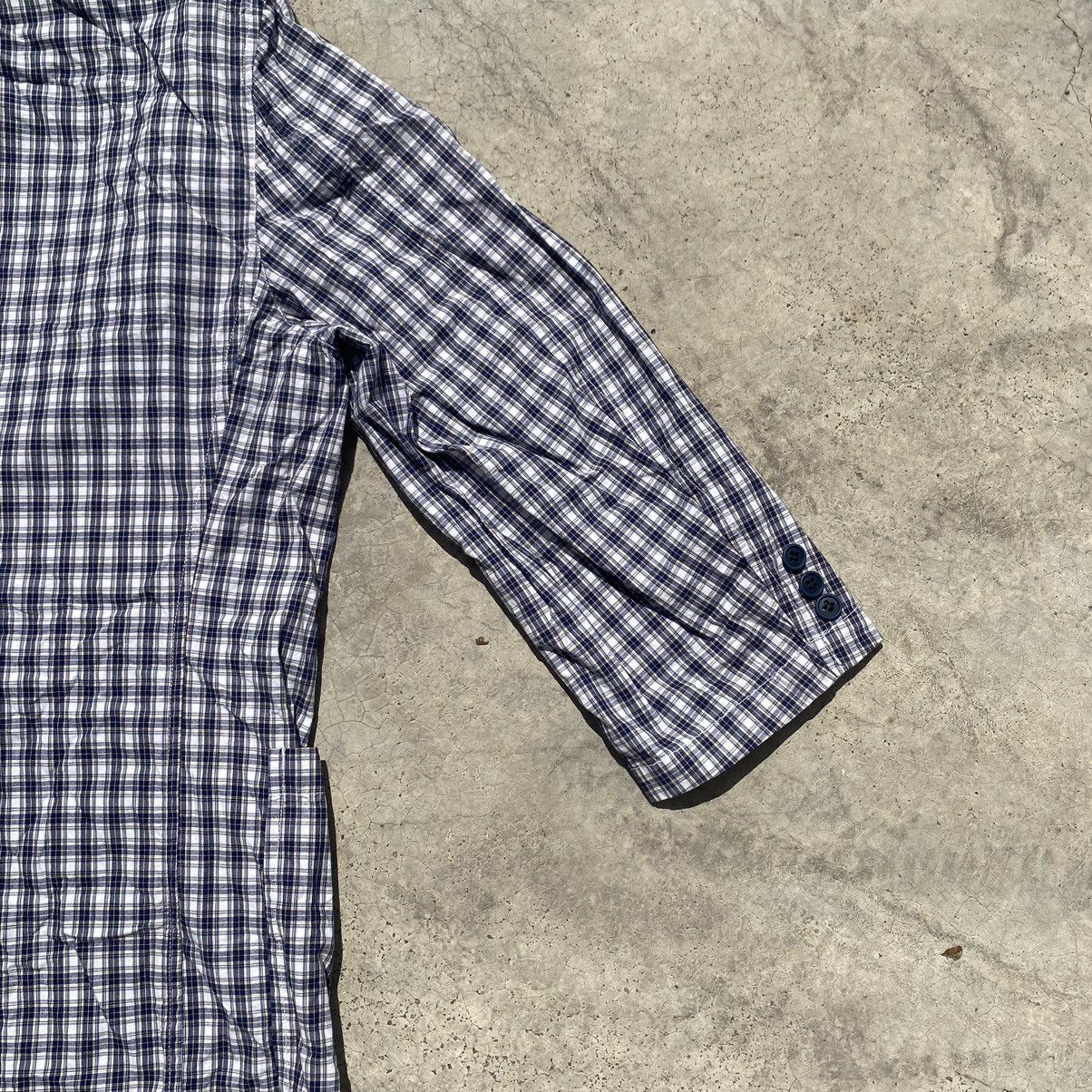 Designer × Japanese Brand × Karl Helmut Karl Helmut Navy Gingham Check Blazer – Size L Size US L / EU 52-54 / 3 - 8 Thumbnail