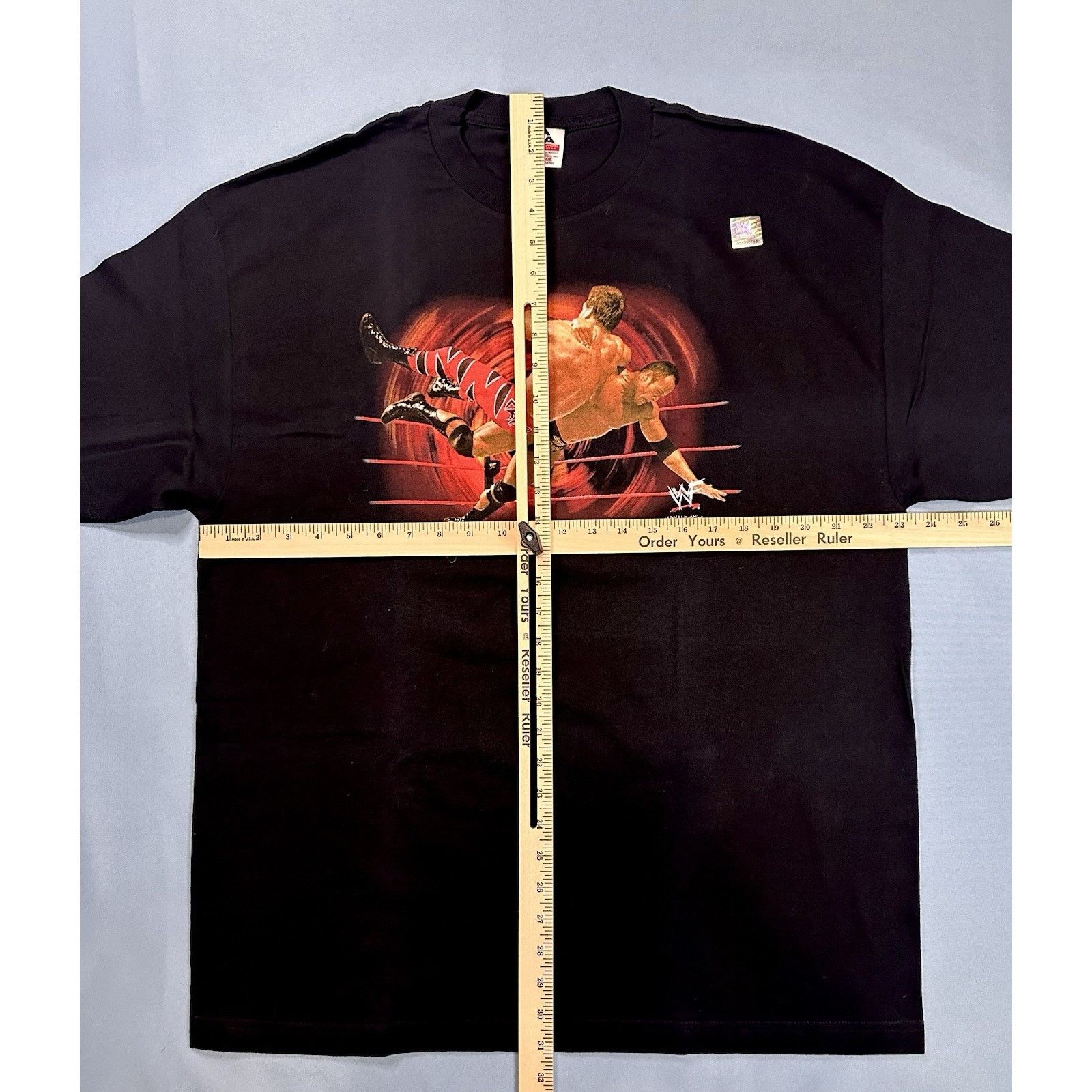 AAA 2001 WWF The Rock Bottom Chris Benoit Tee XL Deadstock Size US XL / EU 56 / 4 - 9 Thumbnail