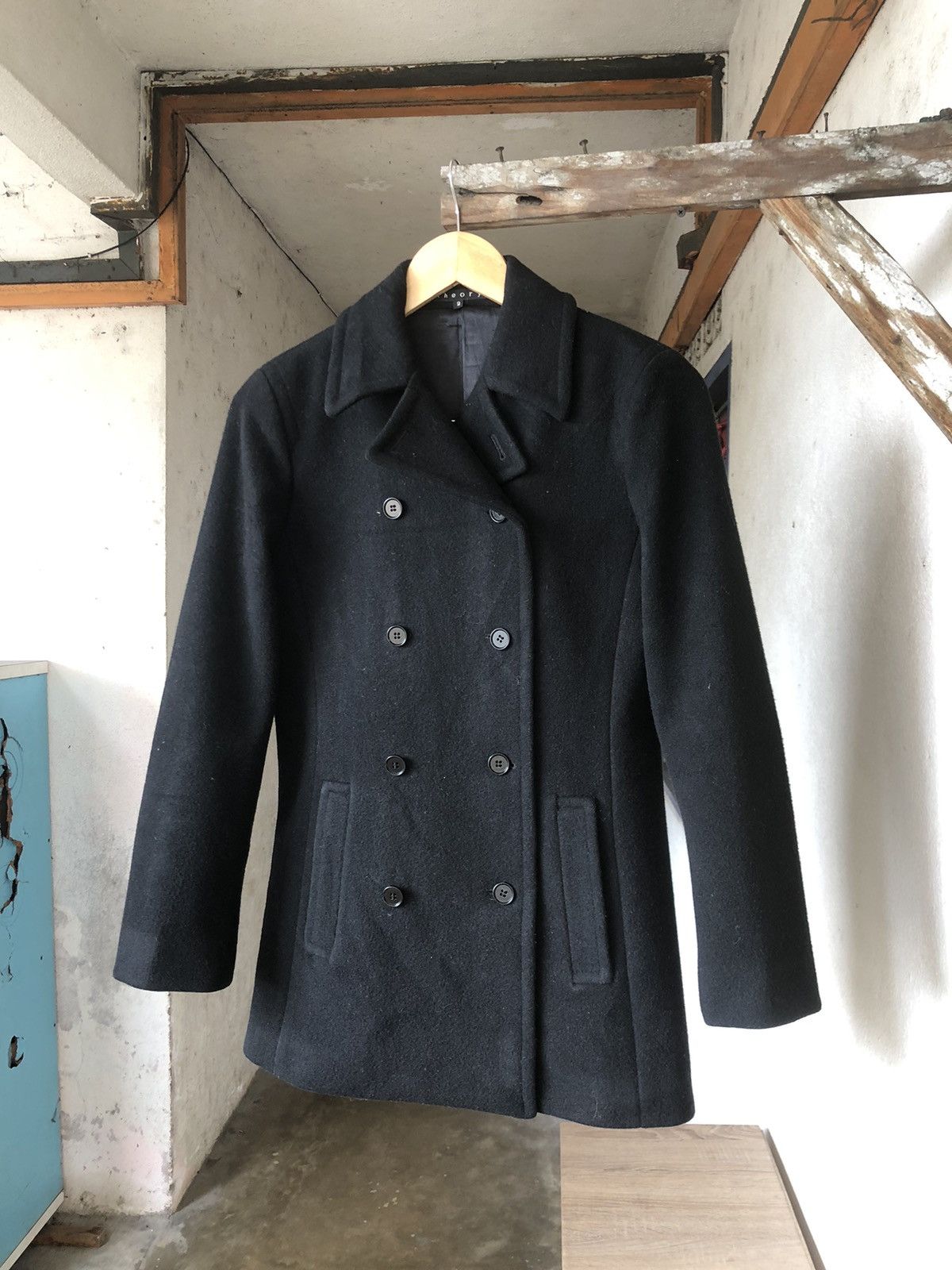 Theory 🏴 Theory Wool Blend Double Breasted Peacoat Size XS / US 0-2 / IT 36-38 - 5 Thumbnail