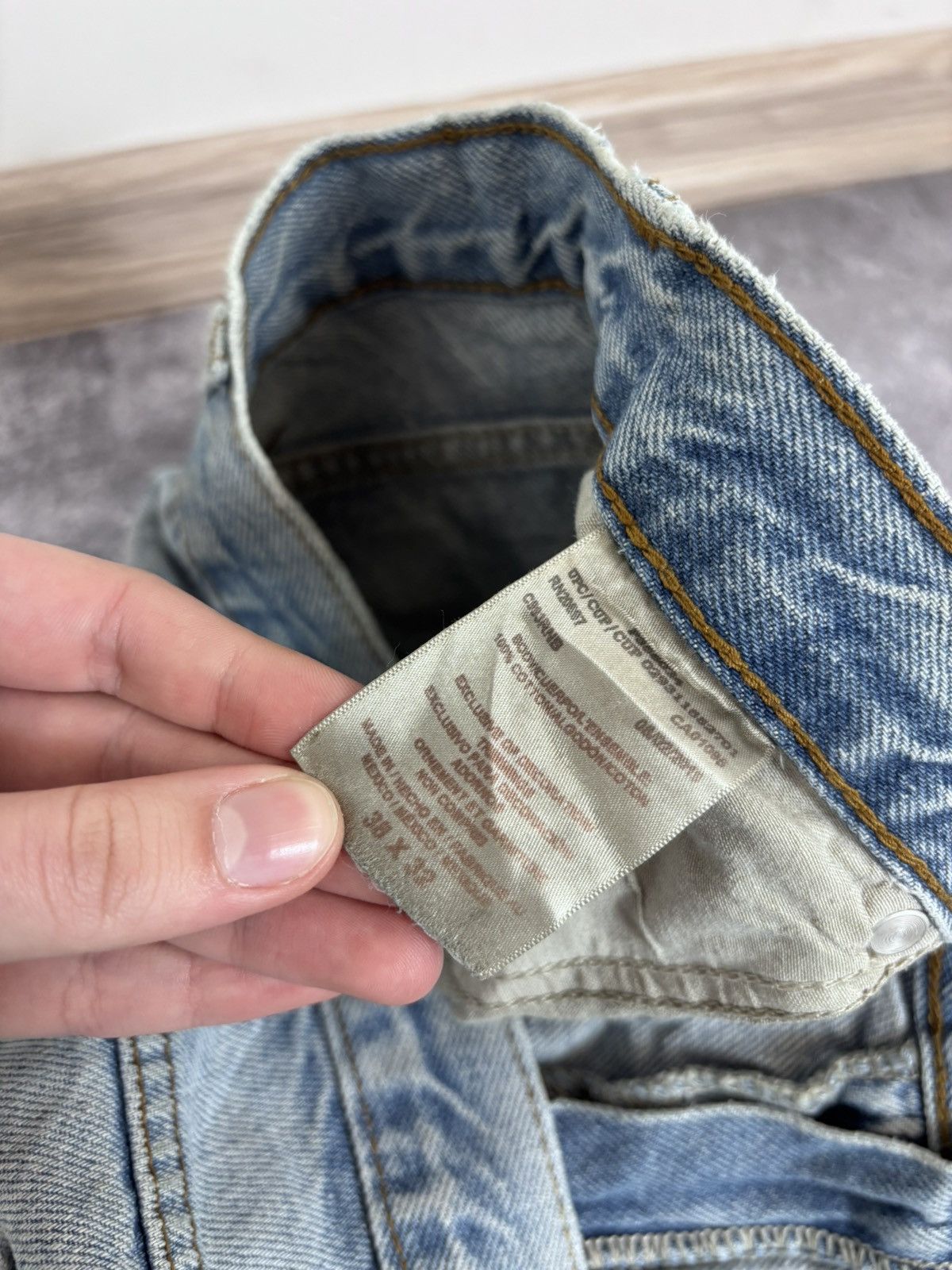 Dickies Dickies Men’s Denim Jeans Faded Light Blue Distressed Size US 38 / EU 54 - 20 Thumbnail