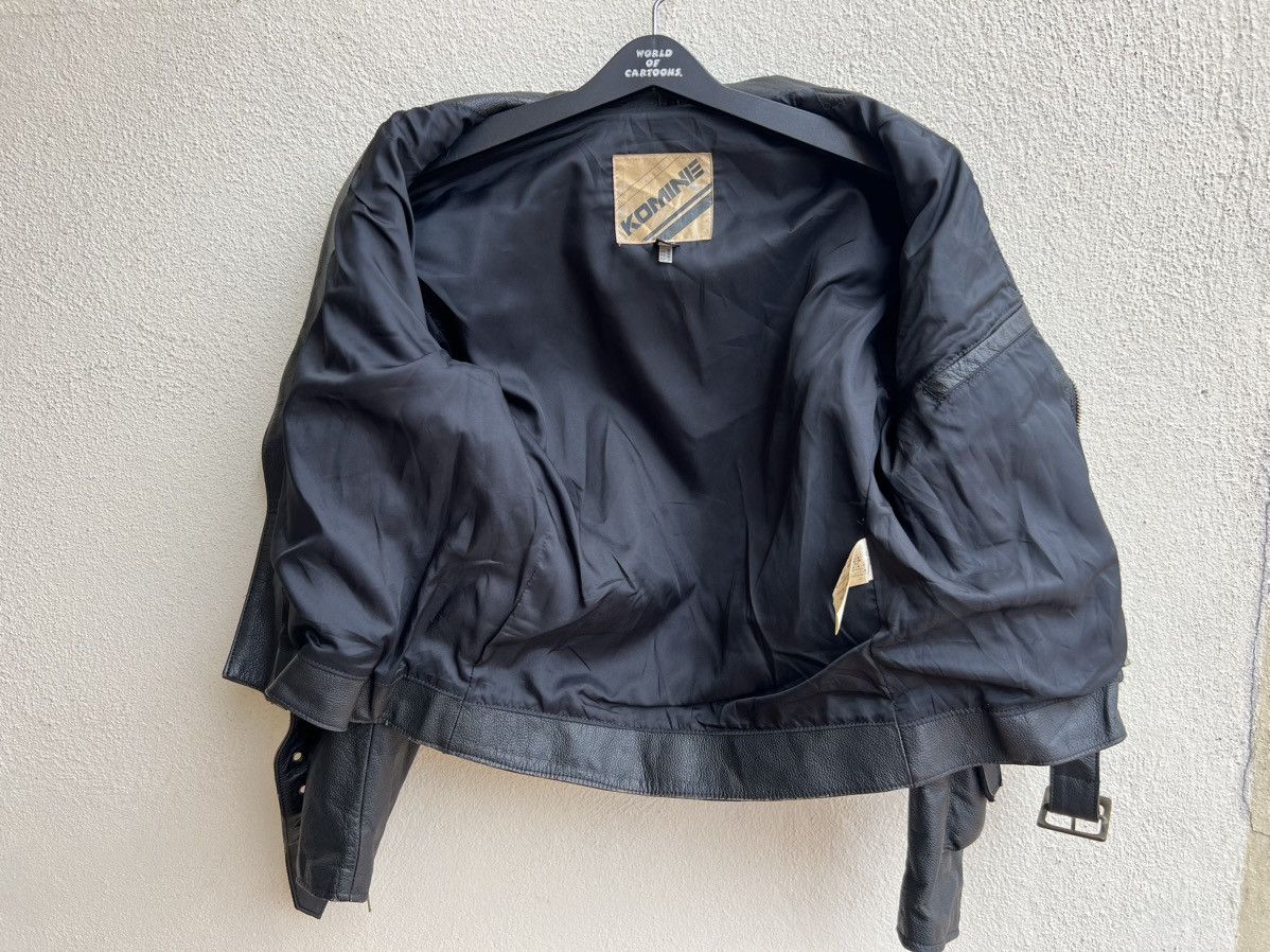 Leather Vintage KOMINE Japan Black Cow Leather Motorcycle Jacket Size US M / EU 48-50 / 2 - 23 Thumbnail