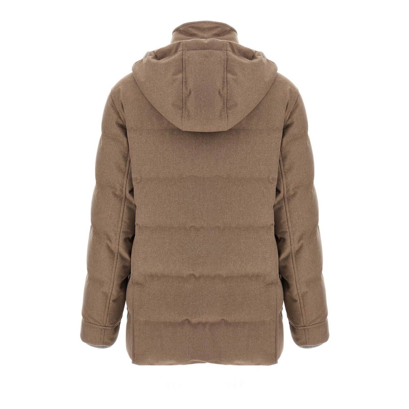 Brunello Cucinelli BRUNELLO CUCINELLI Beige Wool Down Jacket New & Authentic (M Size US XXL / EU 58 / 5 - 2 Thumbnail