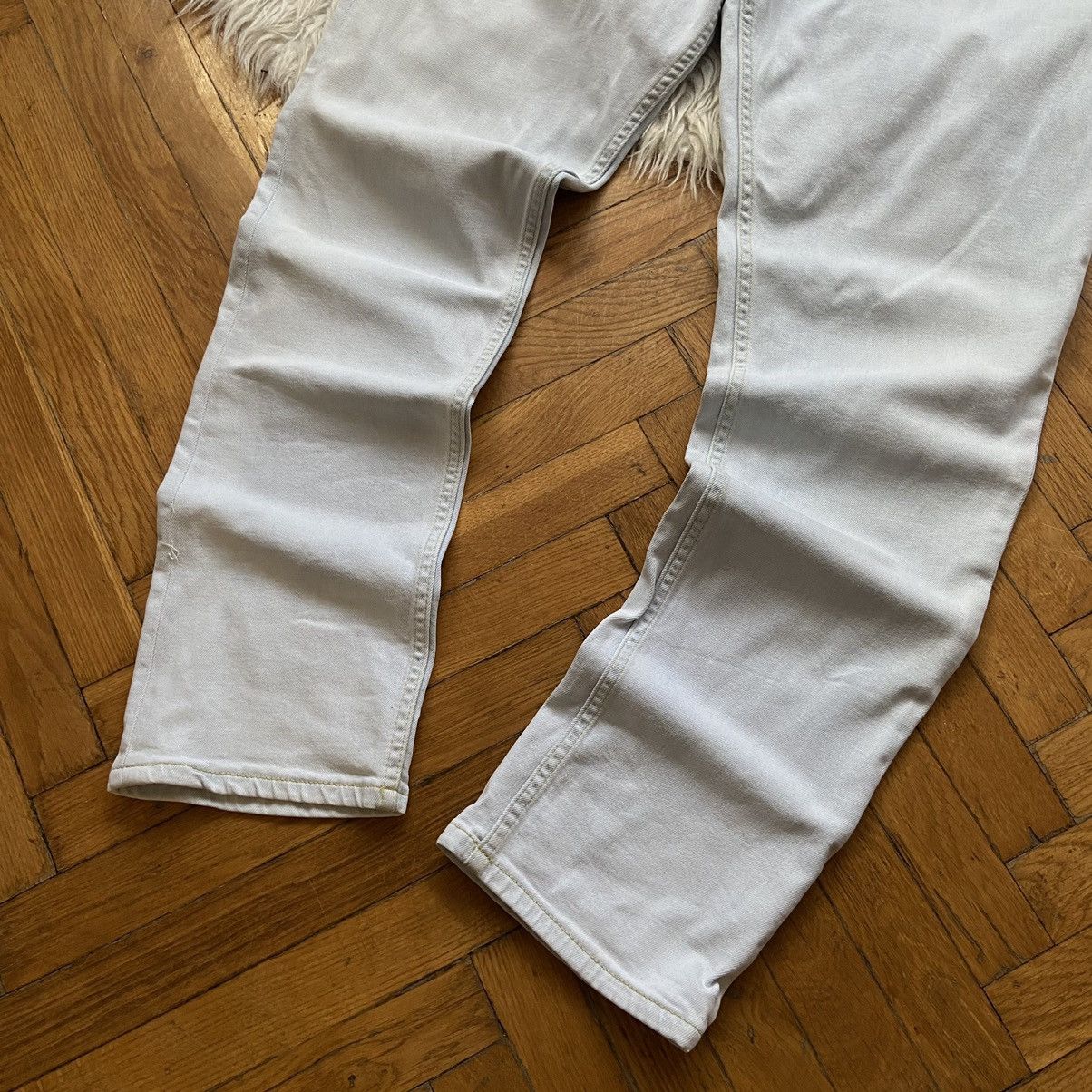Designer 📌 Crazy Peso Y2K Big Print Denim Pants Size US 30 / EU 46 - 10 Thumbnail