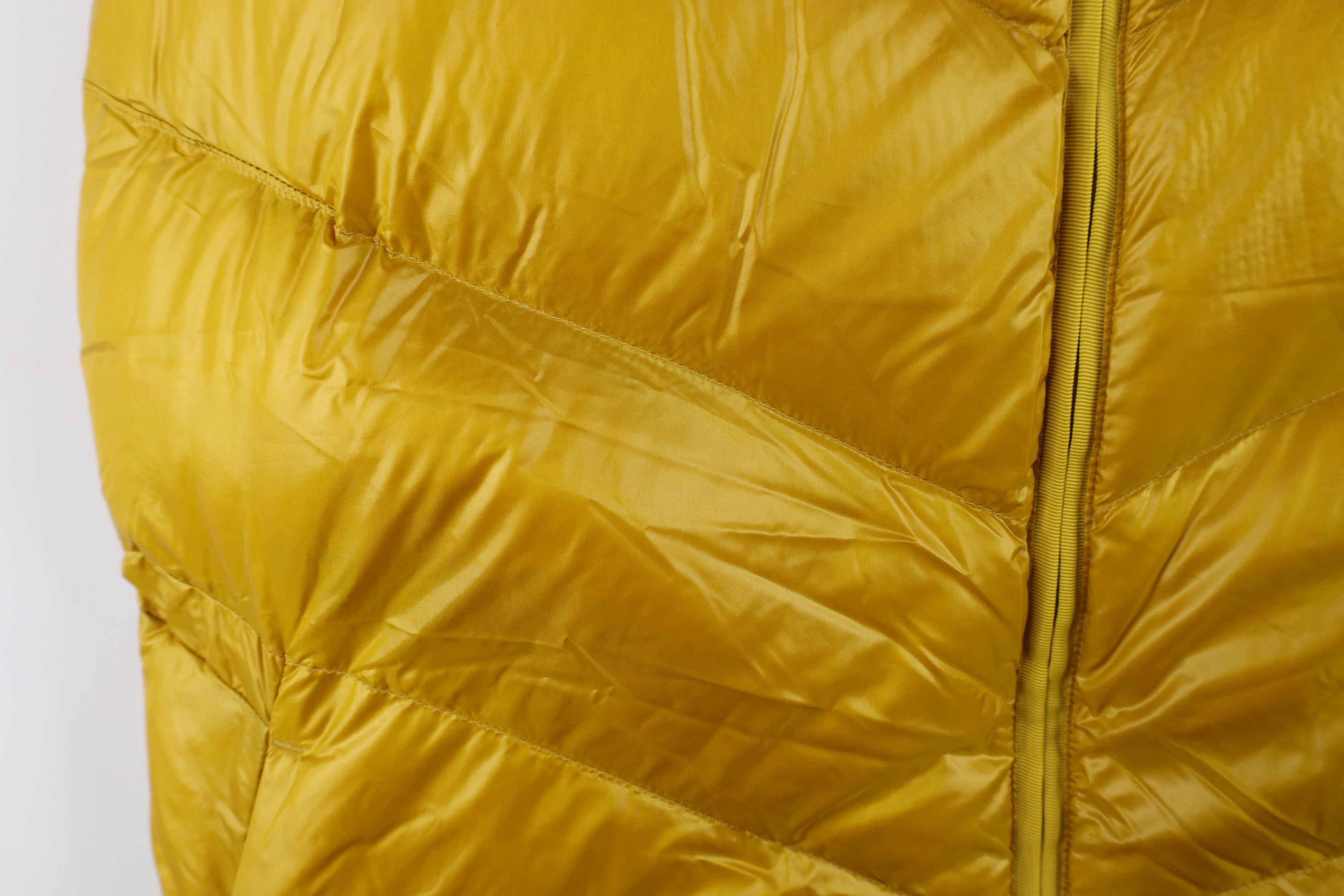 Athleta × Vintage Athleta Lofty Duck Down Full Zip Puffer Vest Jacket Gold Size M / US 6-8 / IT 42-44 - 4 Thumbnail