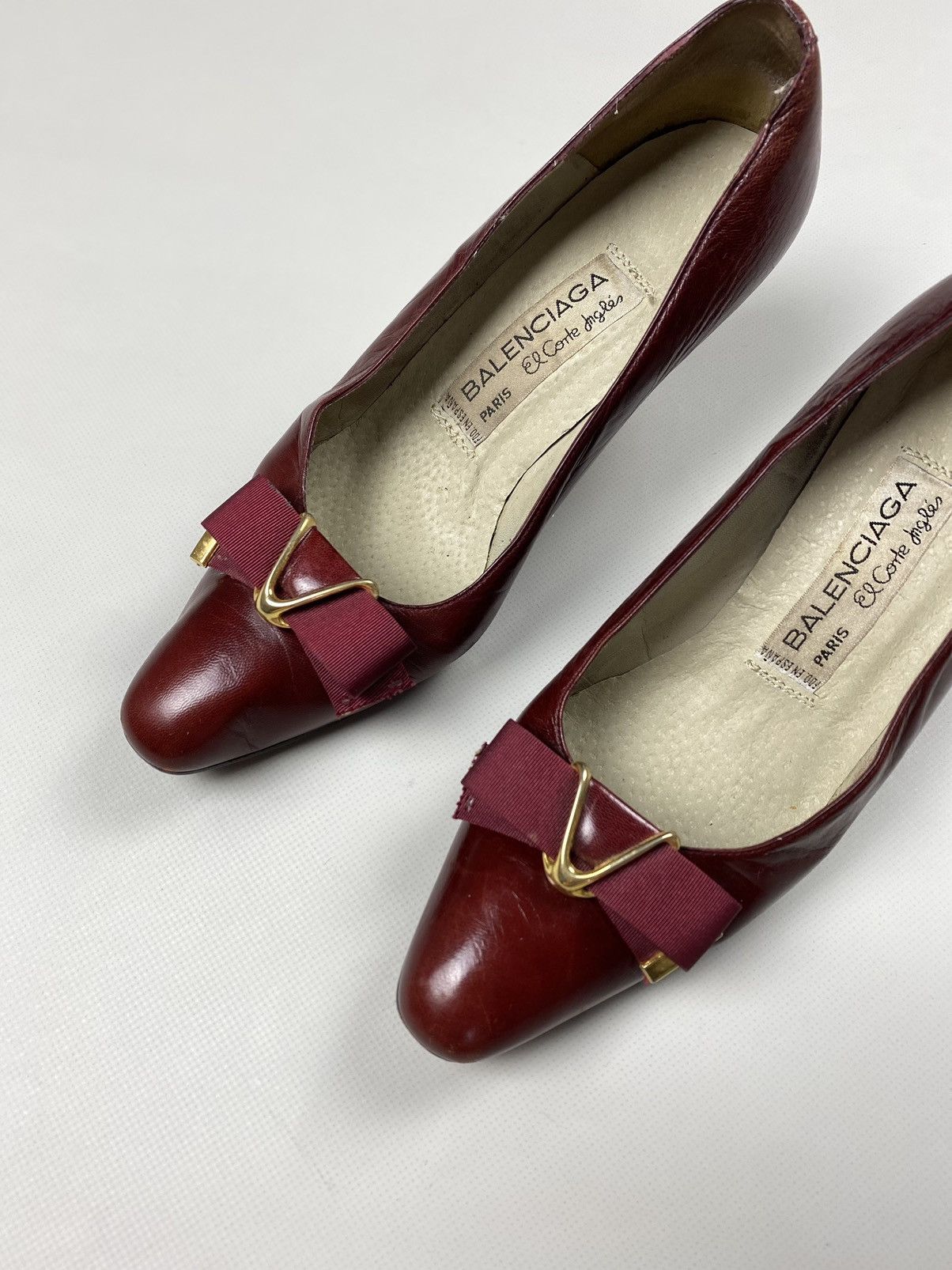Balenciaga × Vintage Balenciaga vintage ladies leather heels size 38 Size US 8 / IT 38 - 3 Thumbnail