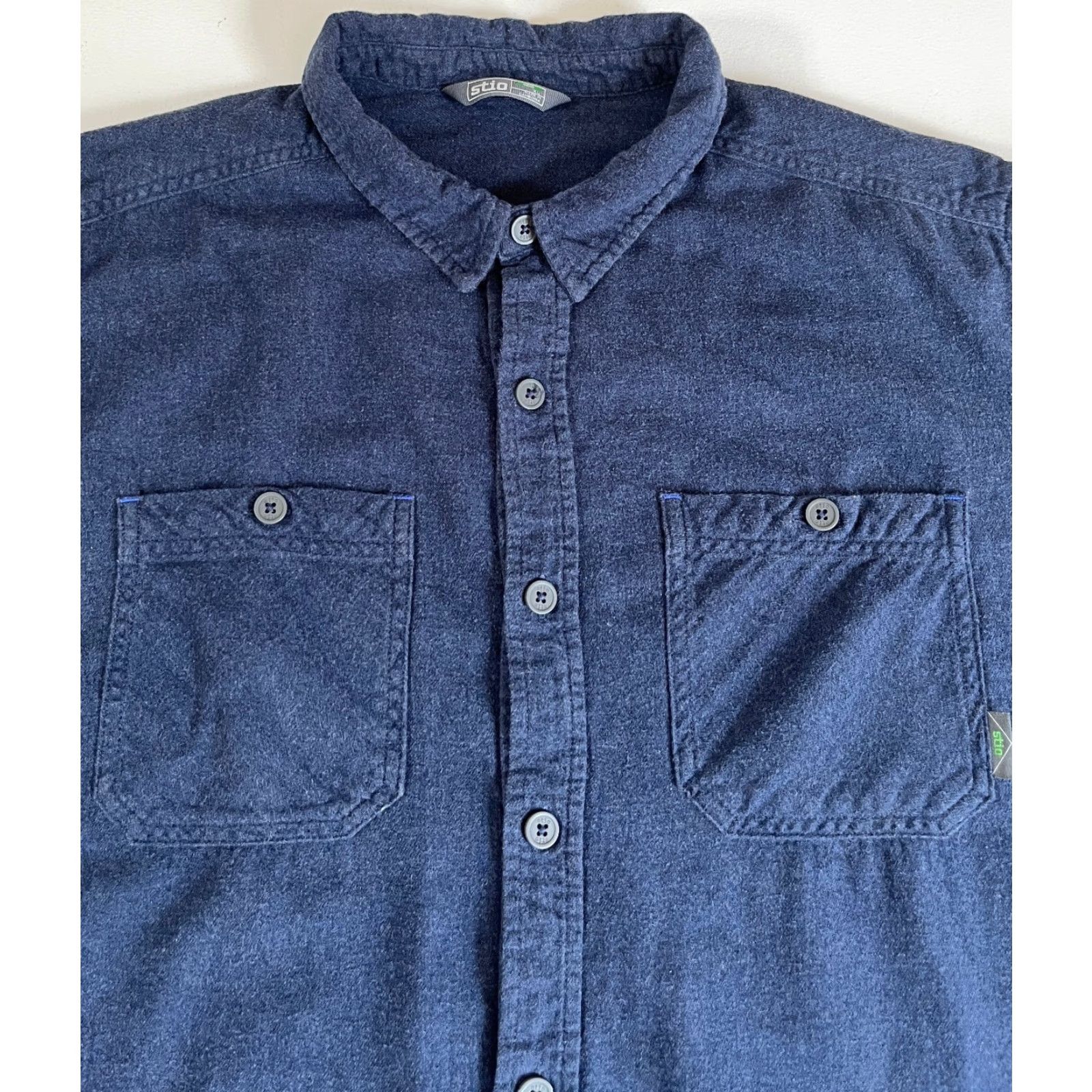 Vintage Stio Miter Lightweight Flannel Shirt XL Cotton Blue Men’s Shirt Size US XL / EU 56 / 4 - 4 Thumbnail