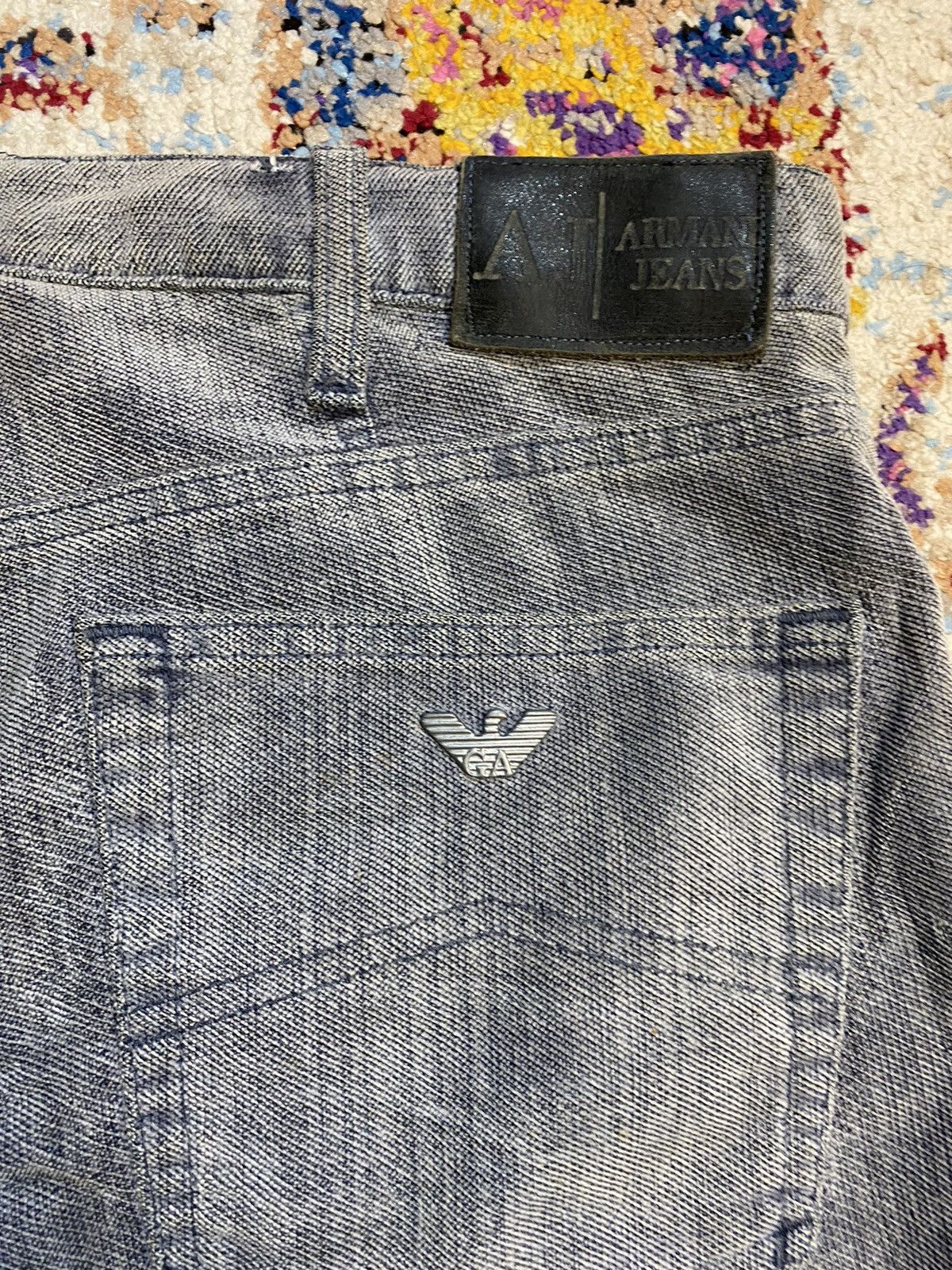 Giorgio Armani Giorgio Armani Fiocchi Snaps Grey Cotton Denim Jeans W36 Size US 36 / EU 52 - 17 Thumbnail