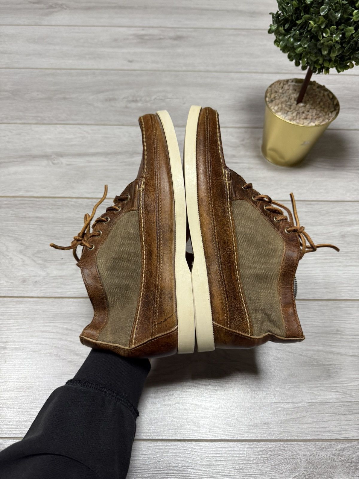 Red Wing Red Wing USA lace up leather boots Wabasha waxed canvas Size US 8.5 / EU 41-42 - 5 Thumbnail