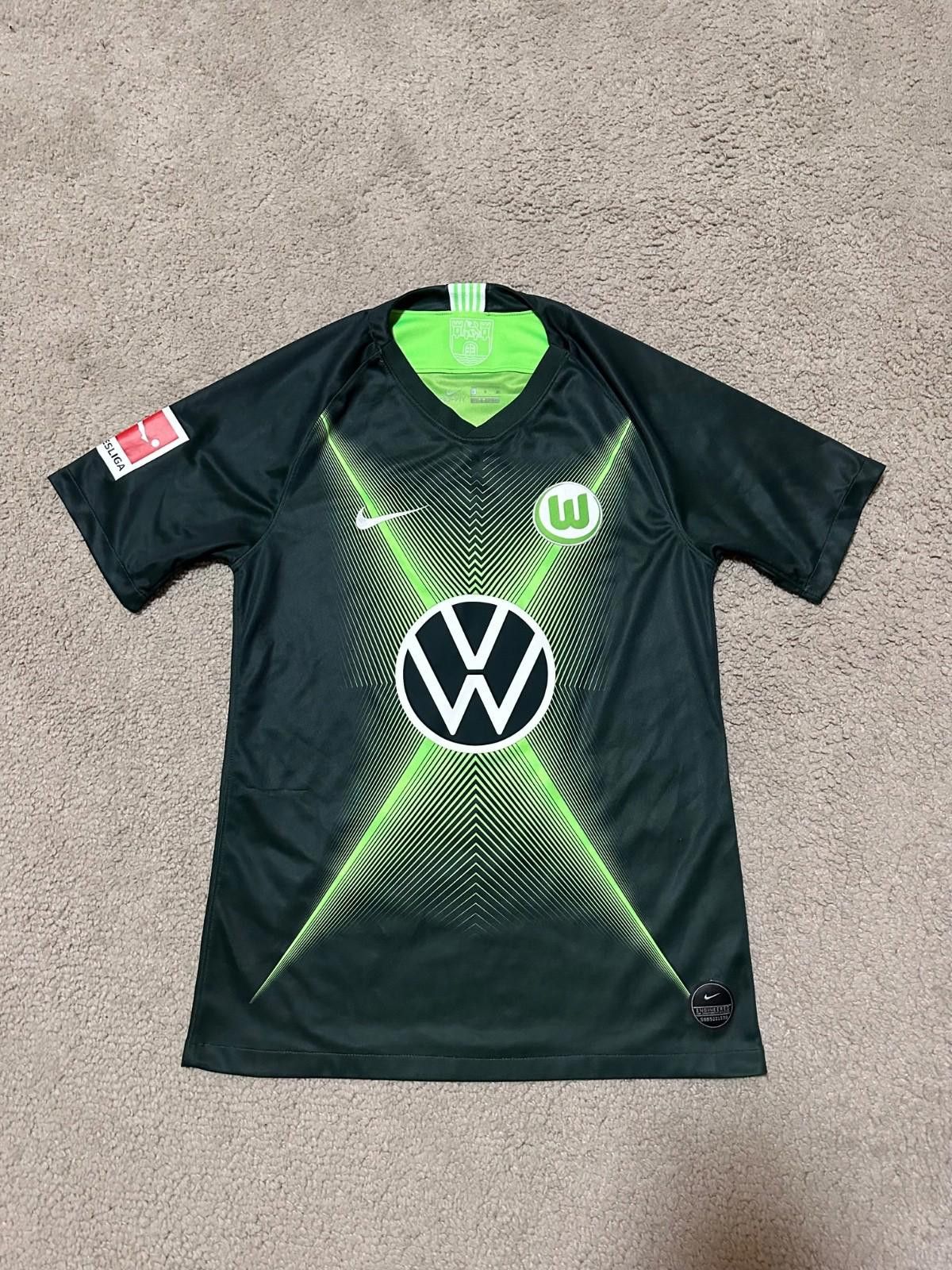 Nike VFL WOLFSBURG 2019/20 Home Football Shirt Soccer Jersey Nike Size US S / EU 44-46 / 1 - 1 Thumbnail