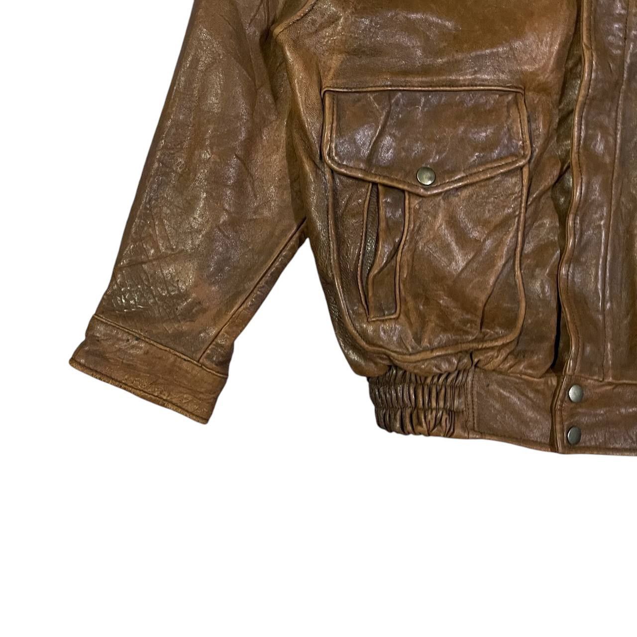 Leather Vintage Leather Bomber Jacket Size US M / EU 48-50 / 2 - 3 Thumbnail